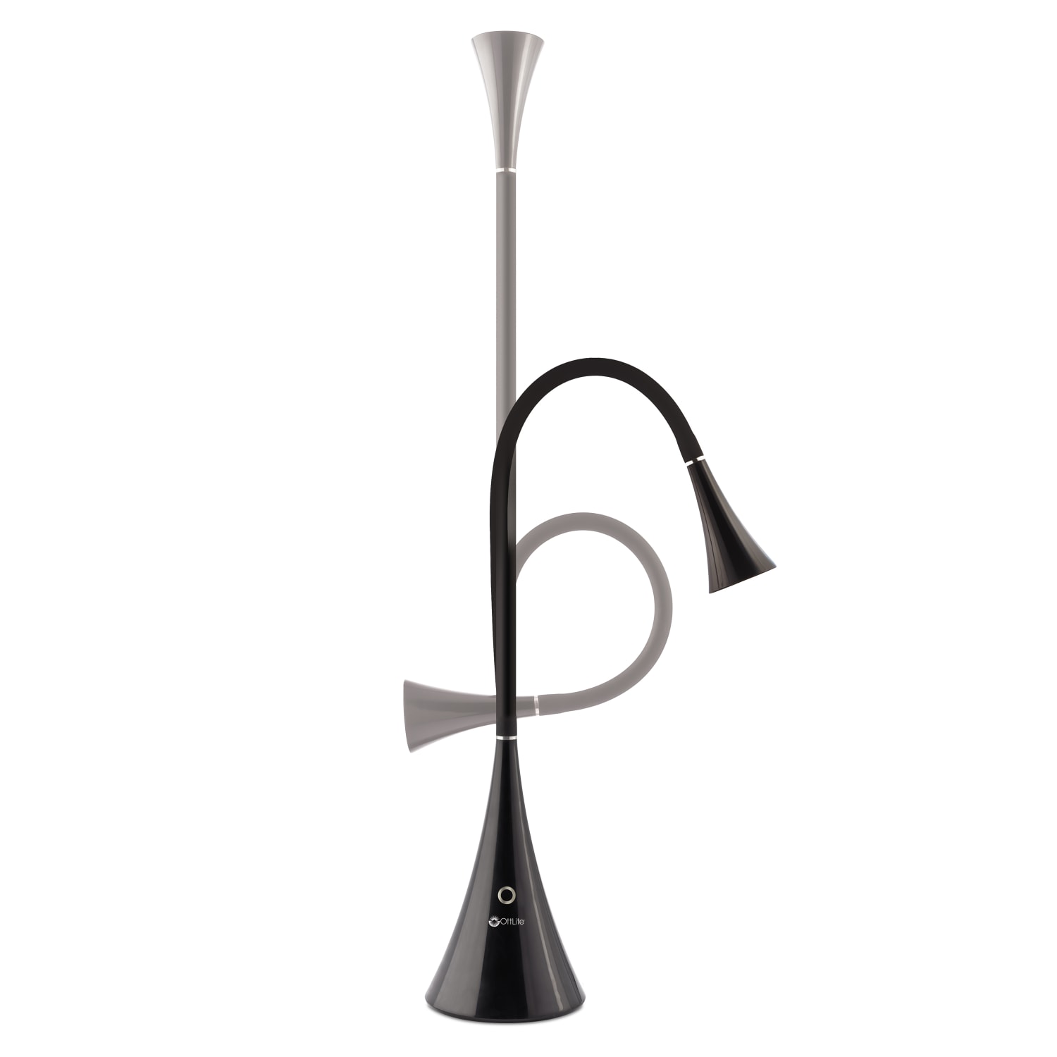 OttLite FlexNeck Desk Lamp, Adjustable Height, 26-7/8inH, Black - Image 5