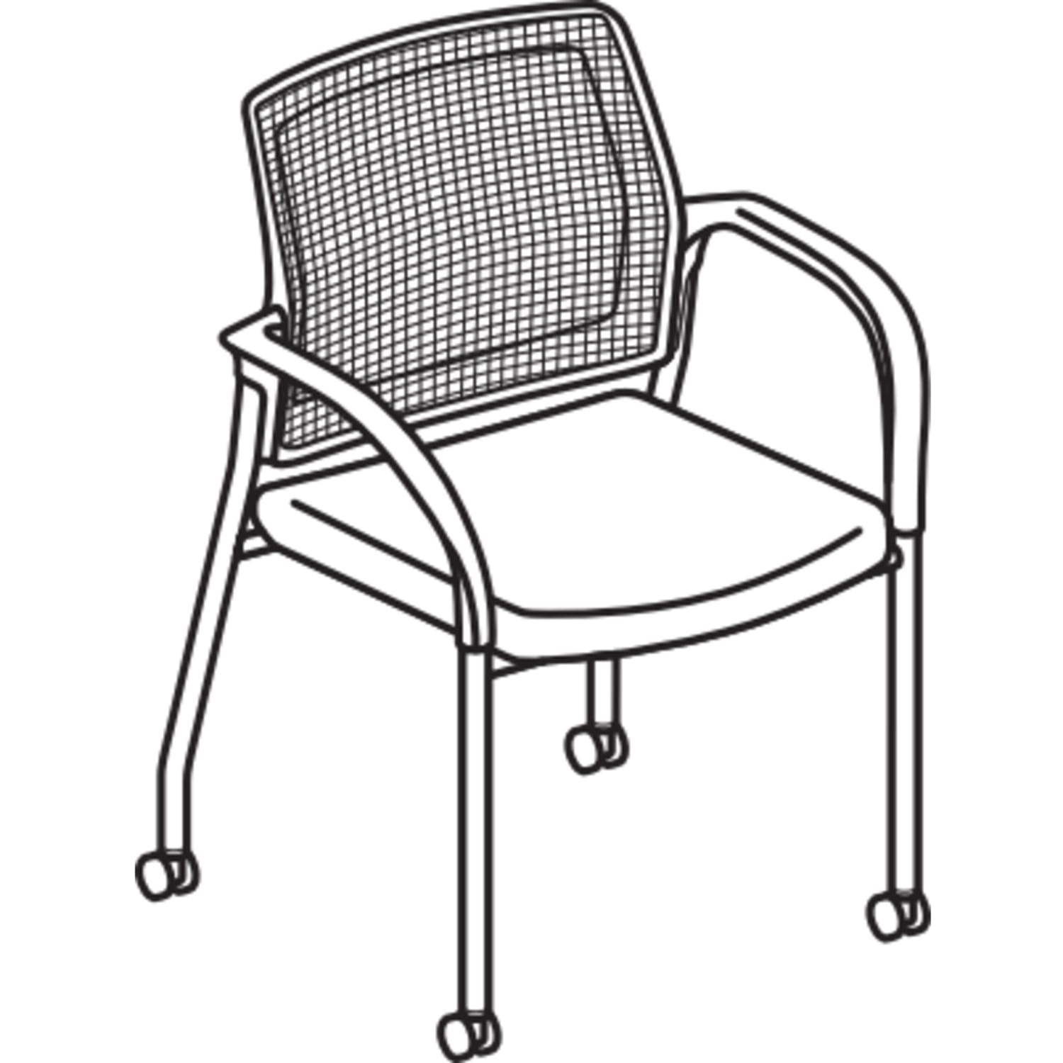 HON Ignition Multi-Purpose Stacking Guest Chair, Black - Image 5
