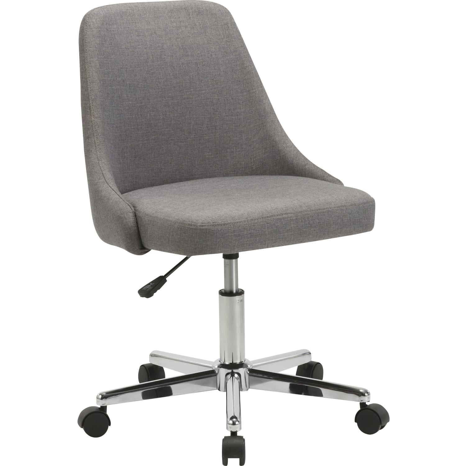 Lorell Resi Fabric Low Back Armless Task Chair Gray PopularChairscom