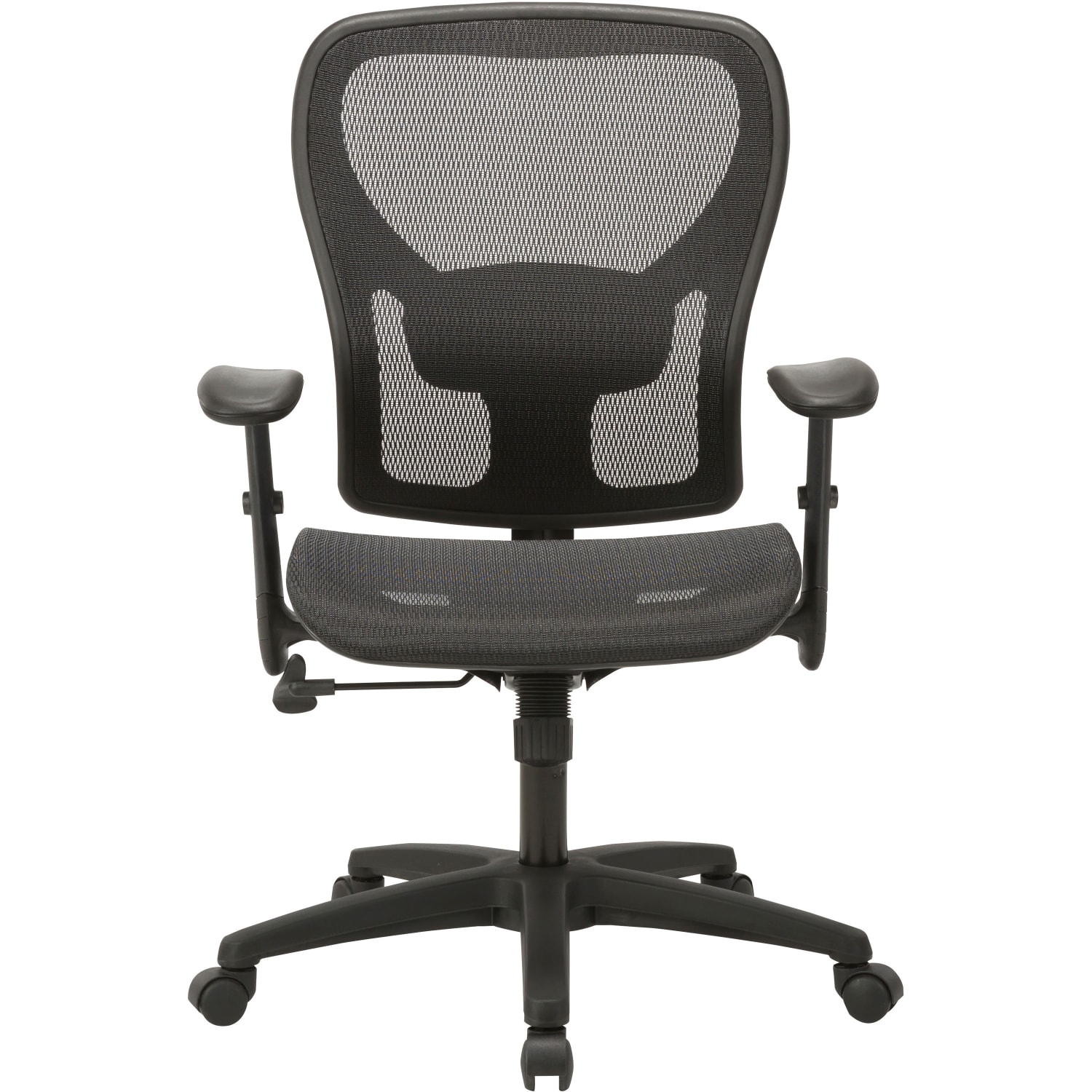 Lorell SOHO Mesh Mid-Back Task Chair, Black - Image 3