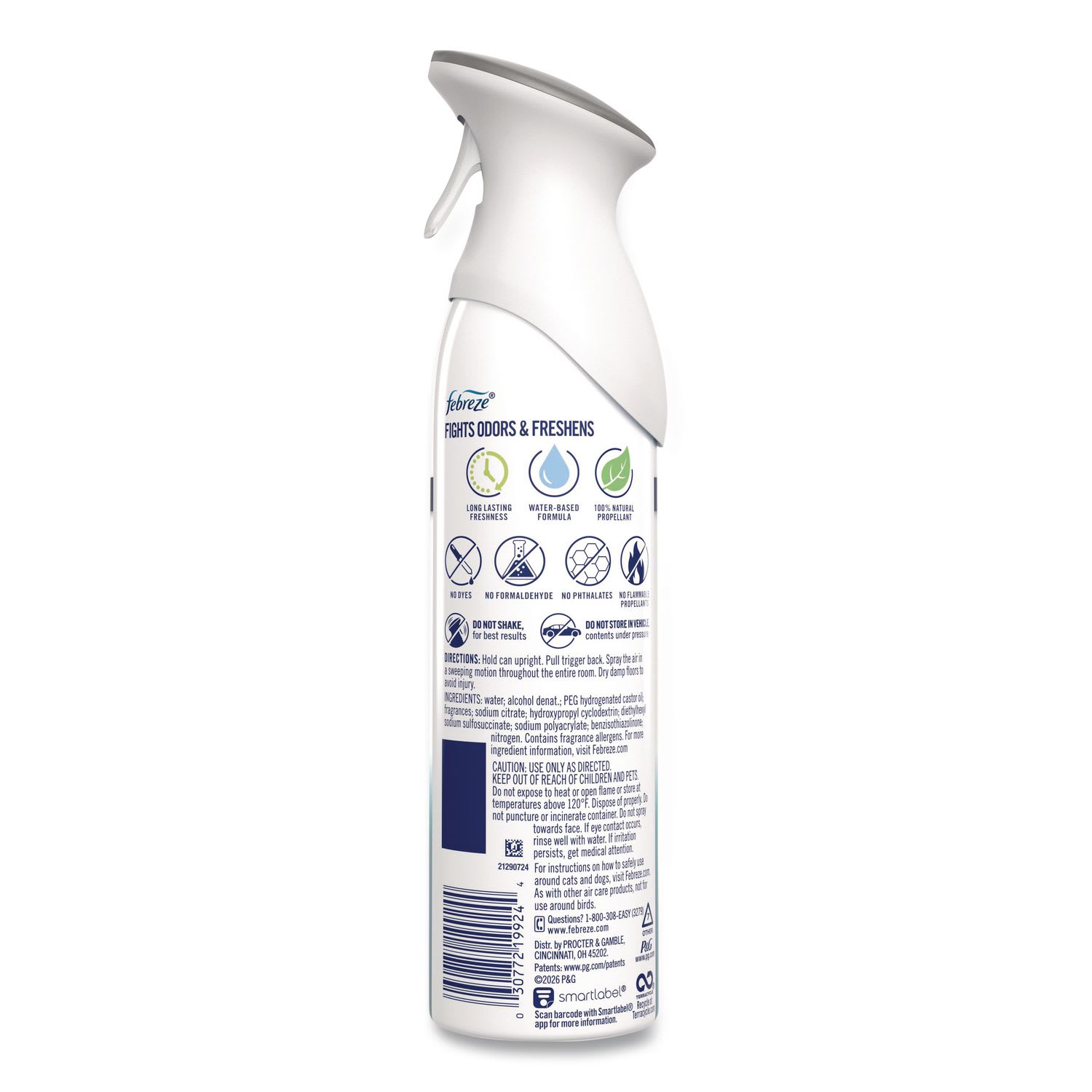 Febreze, AIR, Heavy-Duty Crisp Clean, 8.1 oz Aerosol Spray - Image 5