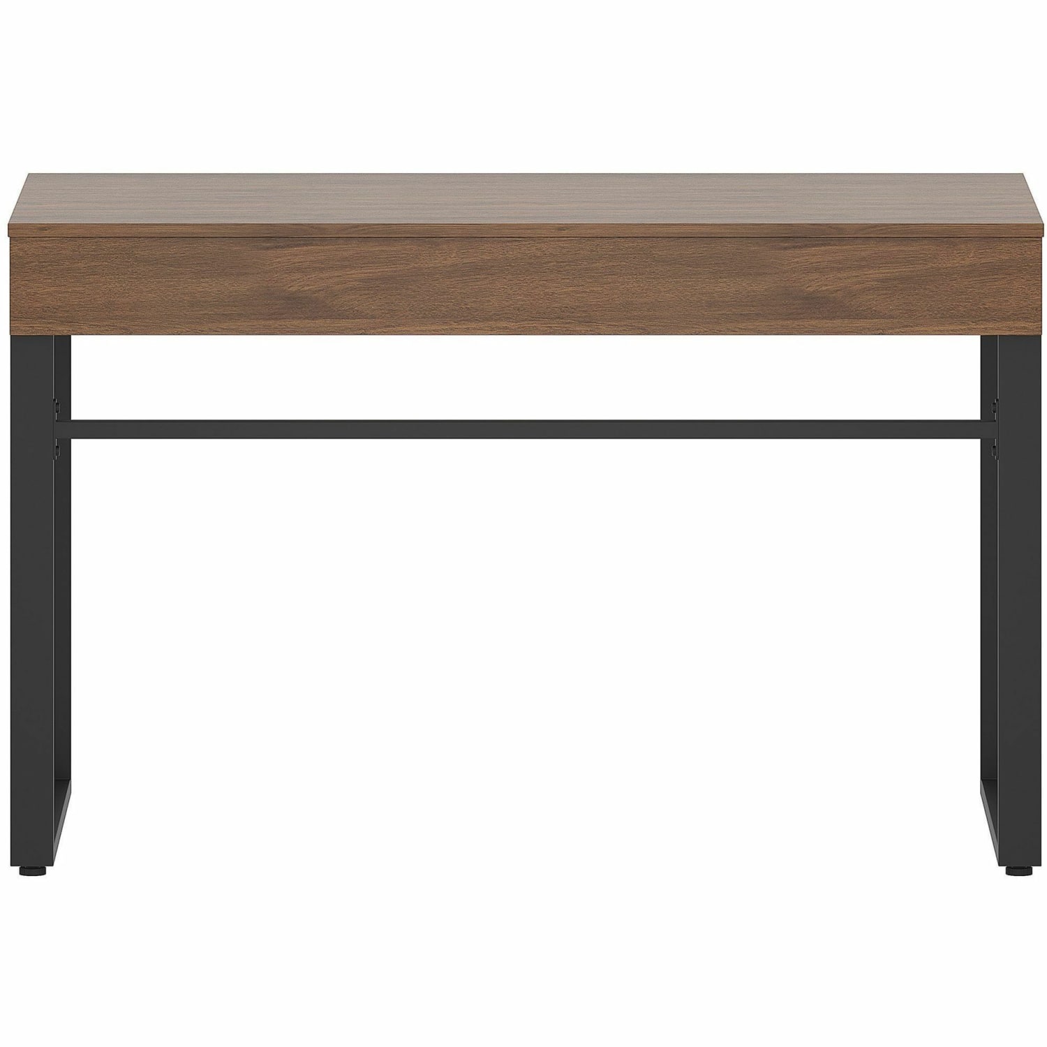 Lorell SOHO Desk with Center Drawer - 1 Drawer(s) - Band Edge - Finish: Walnut - Image 3
