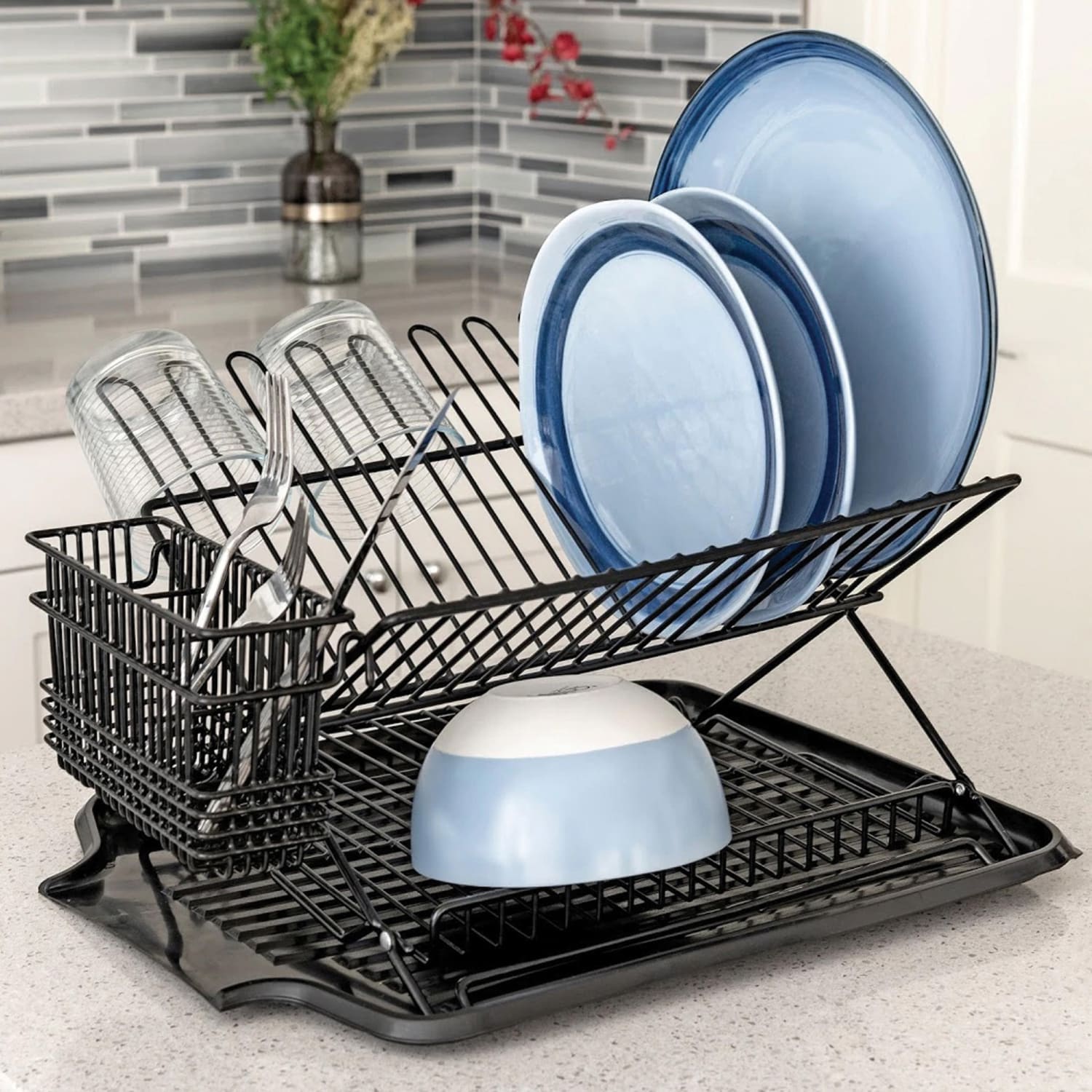 Better Houseware Cutlery Holder, 4inH x 2-3/4inW x 7-3/4inD, Black - Image 5