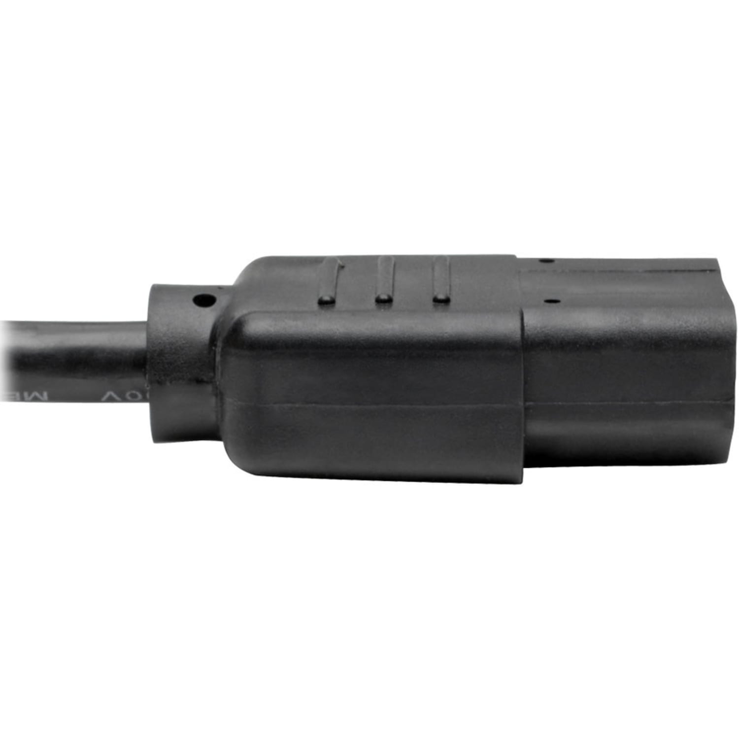 Eaton Tripp Lite Series Desktop Computer AC Power Cable, NEMA 5-15P to C13 - 13A, 125V, 16 AWG, 8 ft. (2.43 m), Black - Power cable - power IEC 60320 C13 to NEMA 5-15 (M) - AC 110 V - 8 ft - black - Image 5