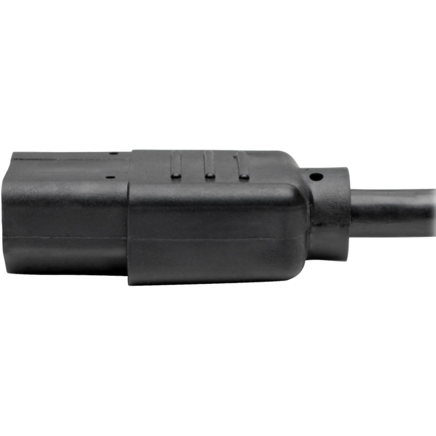 Eaton Tripp Lite Series Desktop Computer AC Power Cable, NEMA 5-15P to C13 - 13A, 125V, 16 AWG, 8 ft. (2.43 m), Black - Power cable - power IEC 60320 C13 to NEMA 5-15 (M) - AC 110 V - 8 ft - black - Image 6