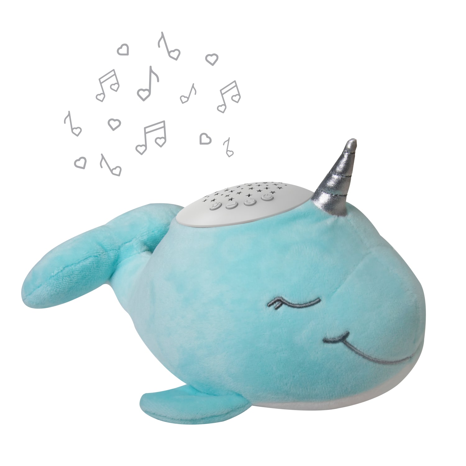 Pure Enrichment PureBaby Sound Sleepers Sound Machine, 9inH x 5-3/8inW x 4inD, Narwhal - Image 3