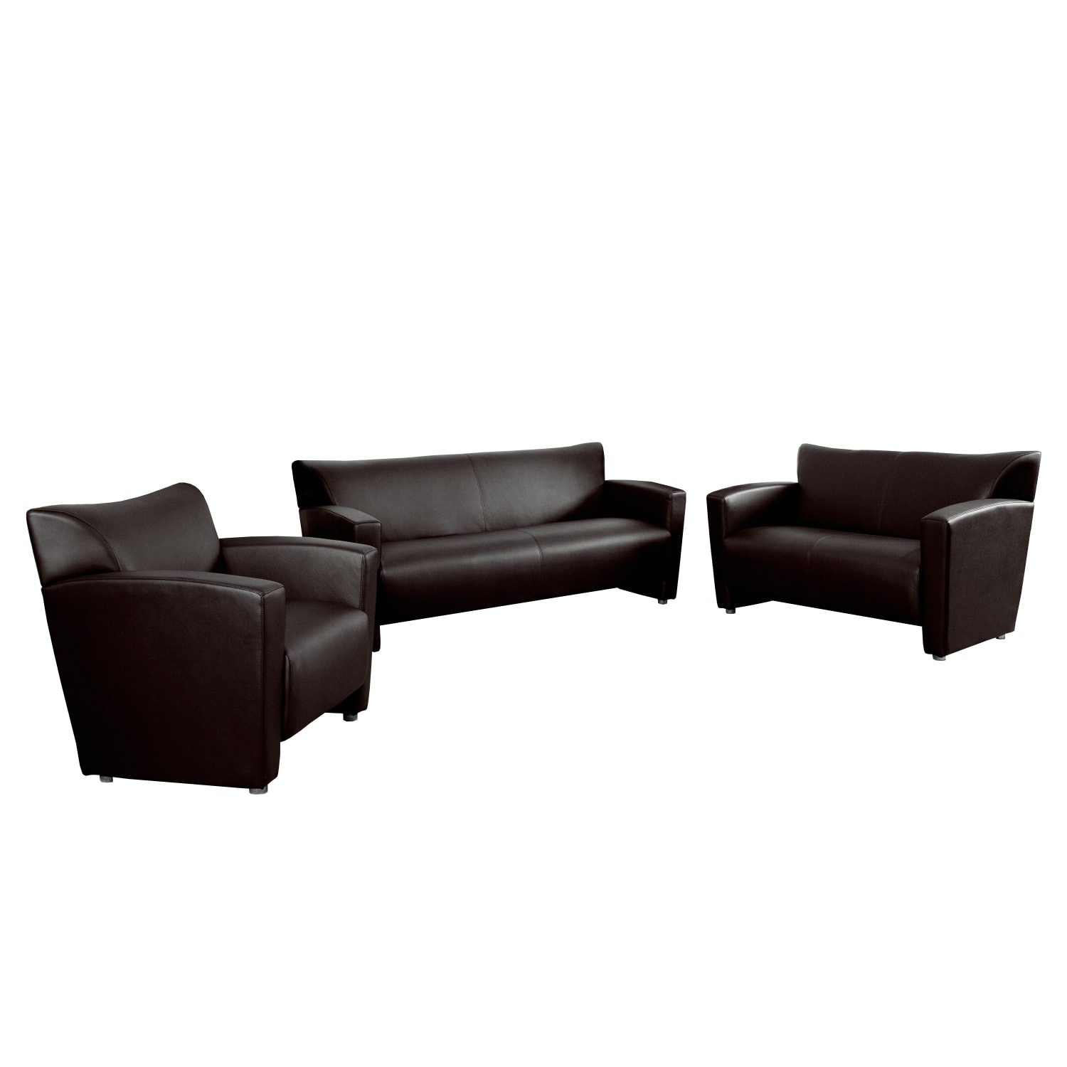 Flash Furniture HERCULES Majesty Series Reception Set, Brown - Image 3