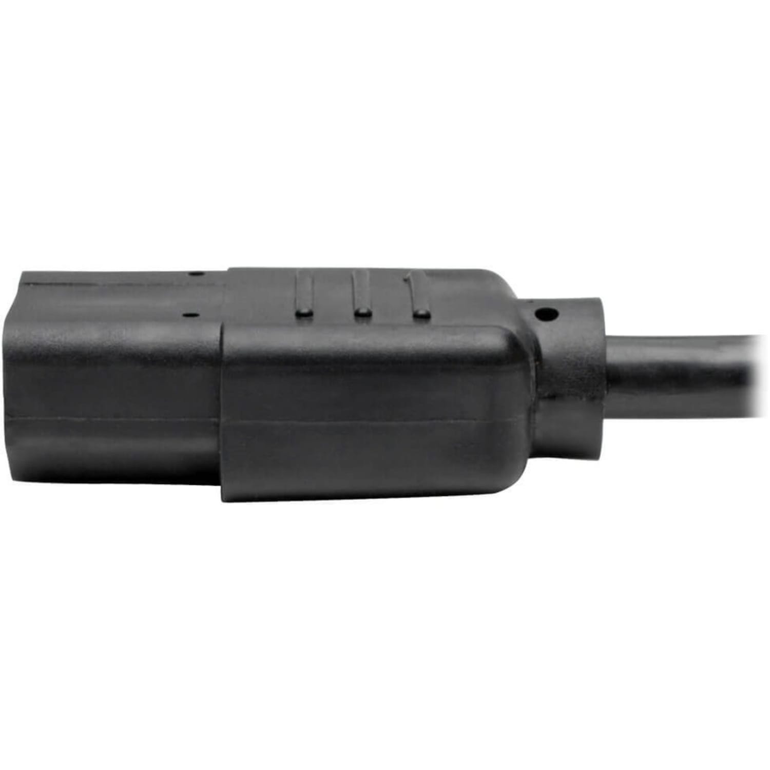 Eaton Tripp Lite Series Desktop Computer AC Power Cable, NEMA 5-15P to C13 - 10A, 125V, 18 AWG, 20 ft. (6.09 m), Black - Power cable - power IEC 60320 C13 to NEMA 5-15 (M) - AC 110 V - 20 ft - black - Image 6