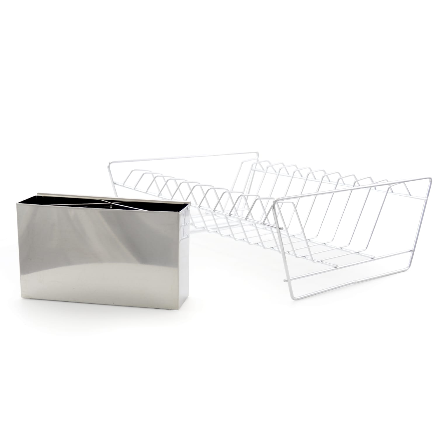 Better Chef 4-Piece Dish Drying Rack Set, 15inH x 22inW x 18-1/2inD, Chrome - Image 4