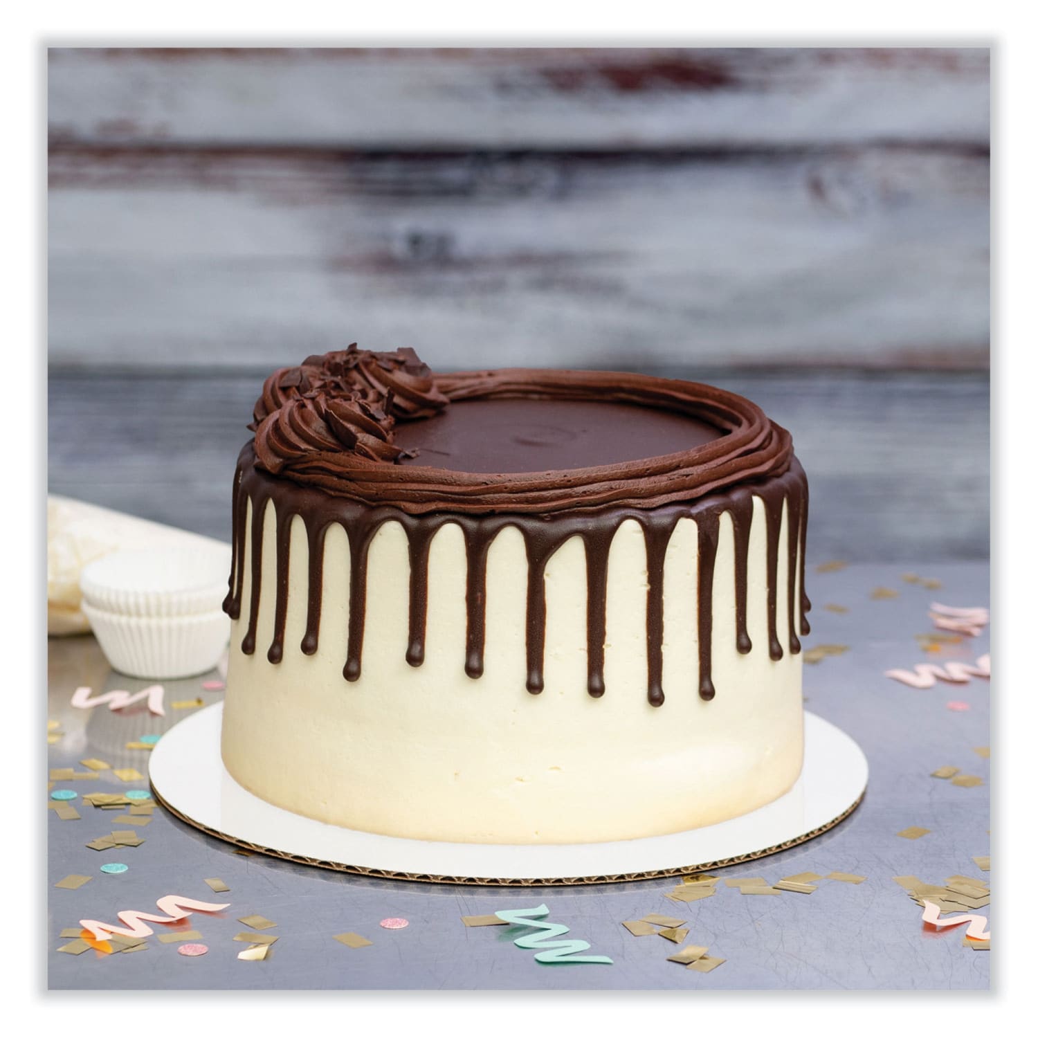 SCT Cake Circles, 1inH x 8inW x 8inD, Bright White, Carton Of 100 Circles - Image 5