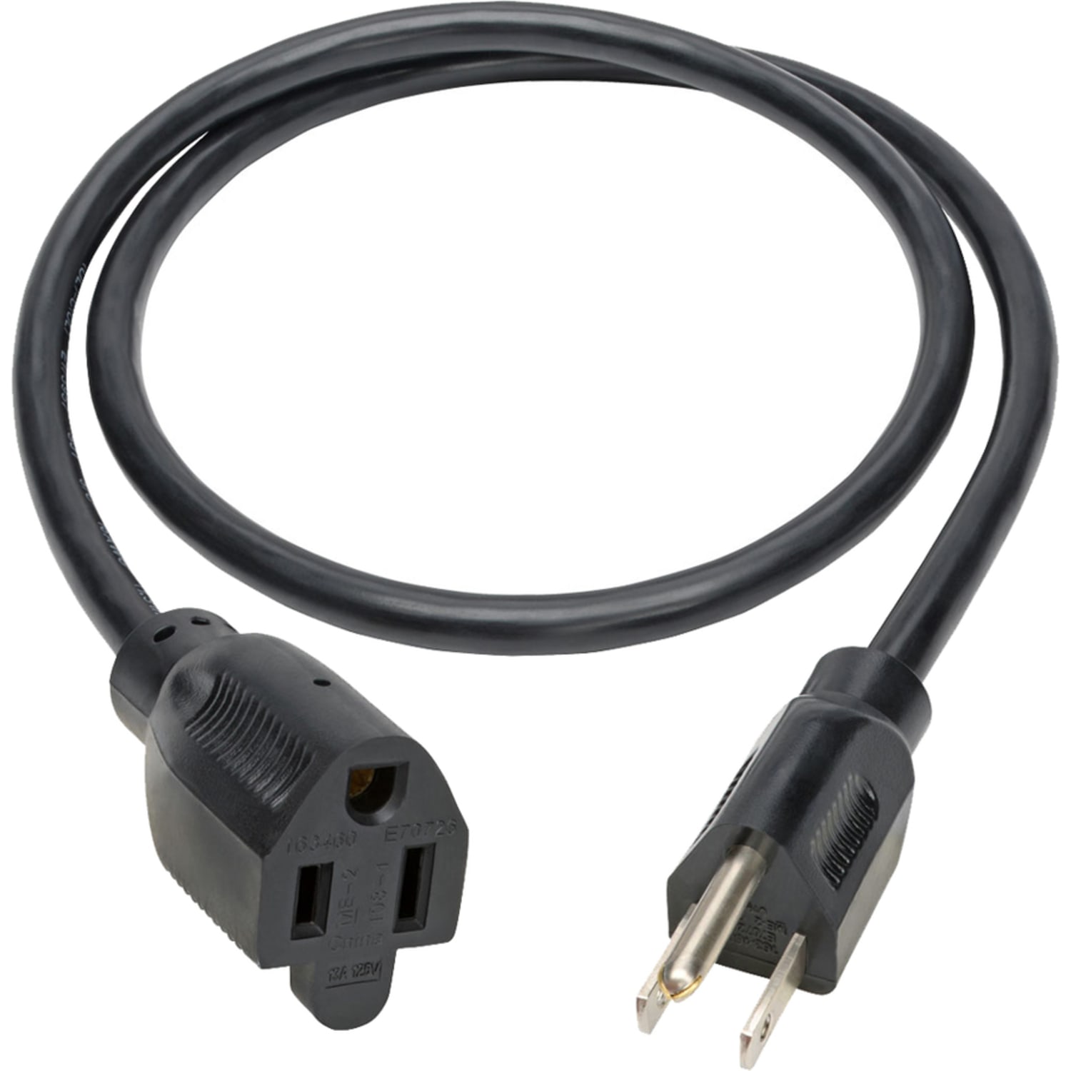 Eaton Tripp Lite Series Power Extension Cord, NEMA 5-15P to NEMA 5-15R - 13A, 120V, 16 AWG, 3 ft. (0.91 m), Black - P02400313A - Image 3