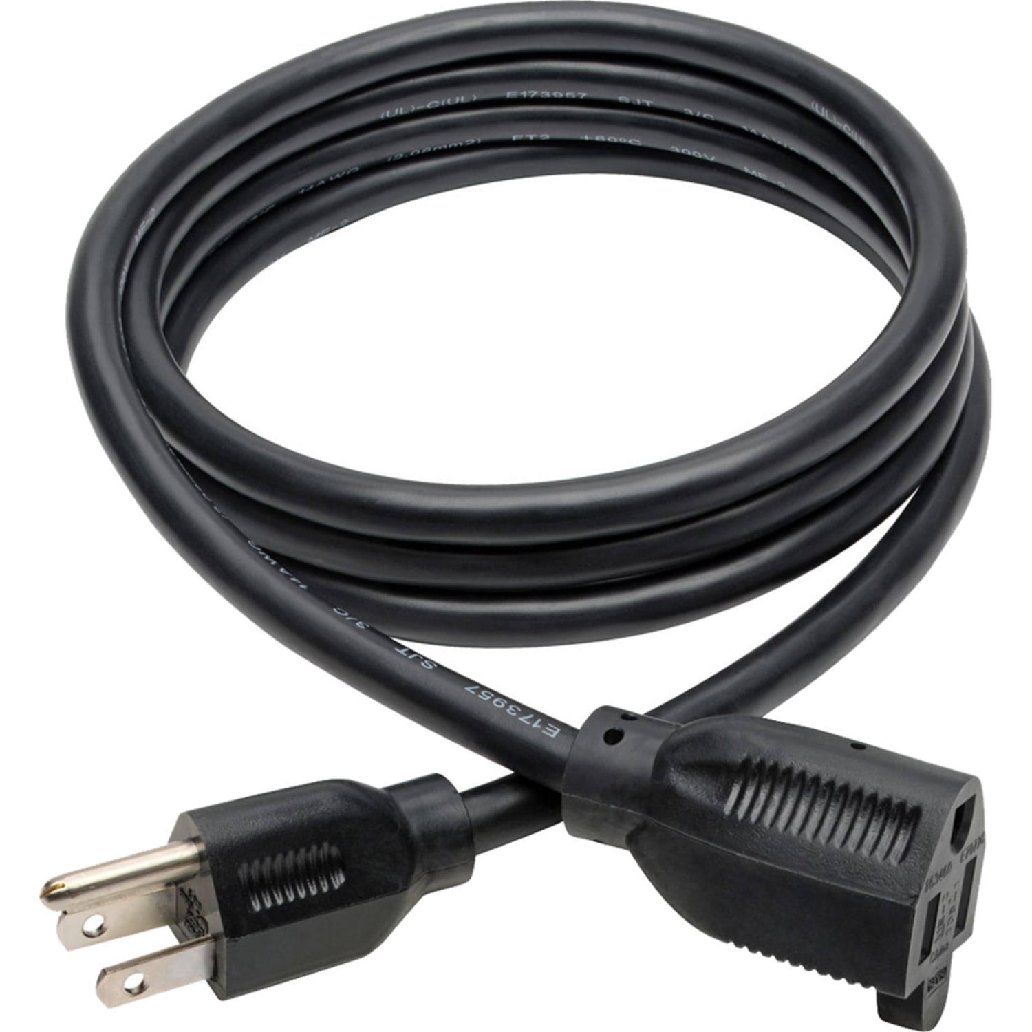Eaton Tripp Lite Series Power Extension Cord, NEMA 5-15P to NEMA 5-15R - Heavy-Duty, 15A, 120V, 14 AWG, 6 ft. (1.83 m), Black - P024006 - Image 3