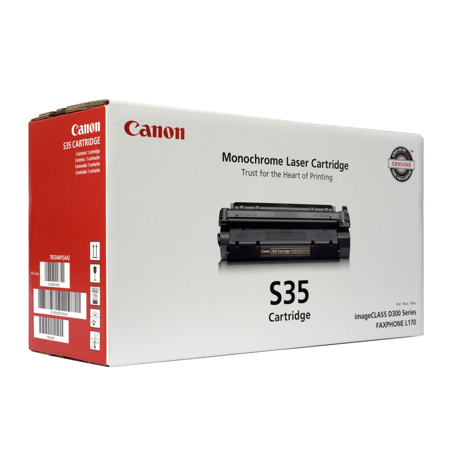 Canon S35 Black Toner Cartridge, 8955A001 - Image 3