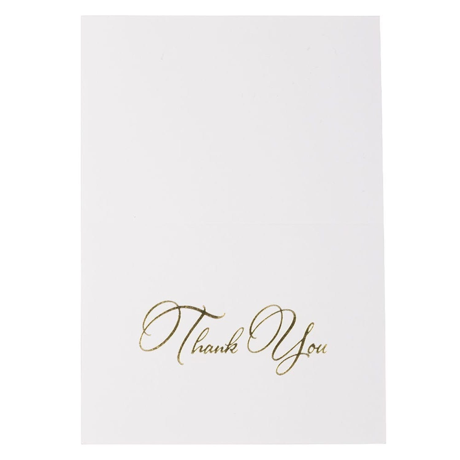 JAM Paper Thank You Card Sets, 4-7/8in x 3-3/8in, White Cards With Gold Script And Navy Blue Envelopes, Pack Of 25 Cards And Envelopes - Image 6