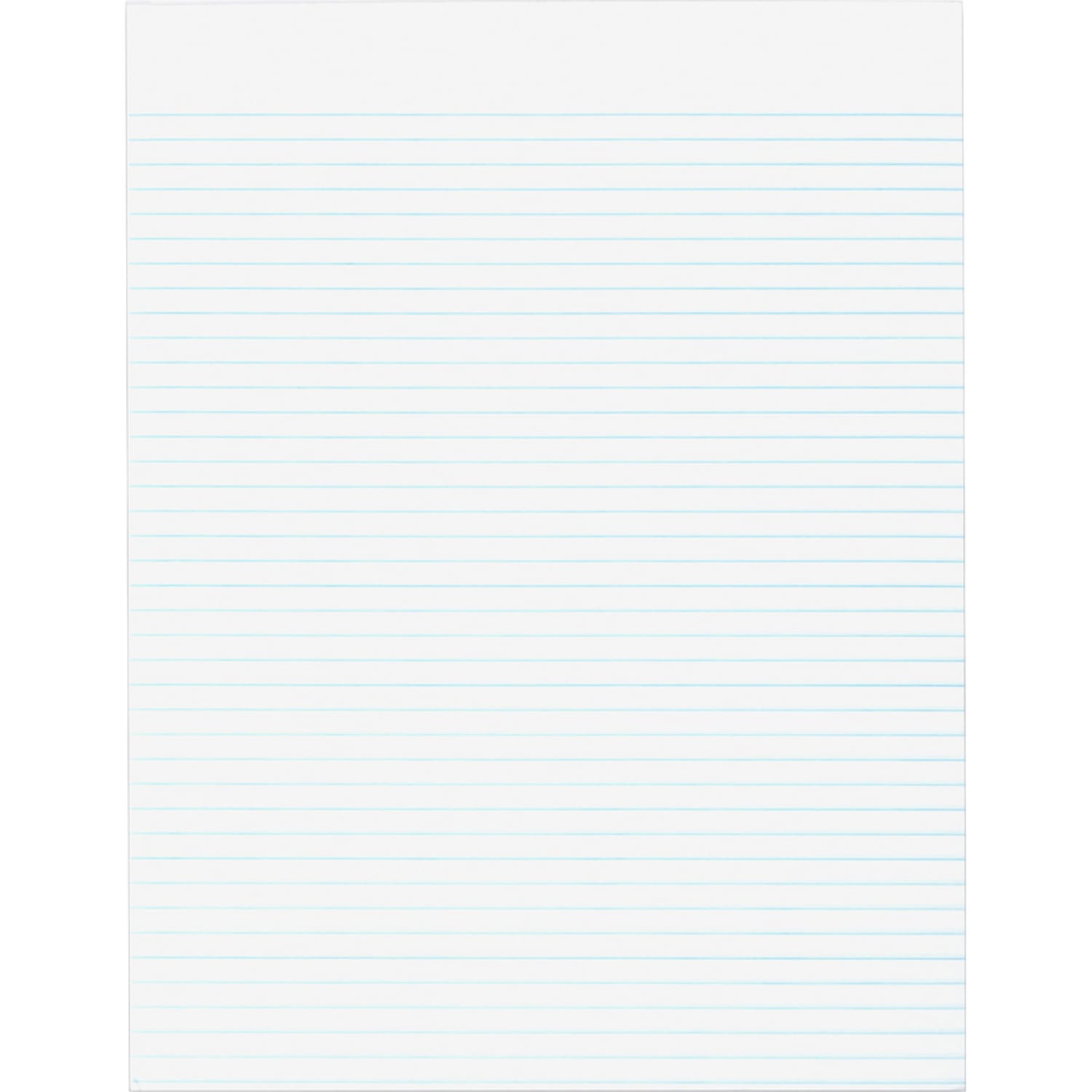 Business Source Glued Top Ruled Memo Pads - Letter - 50 Sheets - Glue - Narrow Ruled Front Ruling - 16 lb Basis Weight - Letter - 8 1/2in x 11in Sheet Size - White Paper - 1 Dozen - Image 3