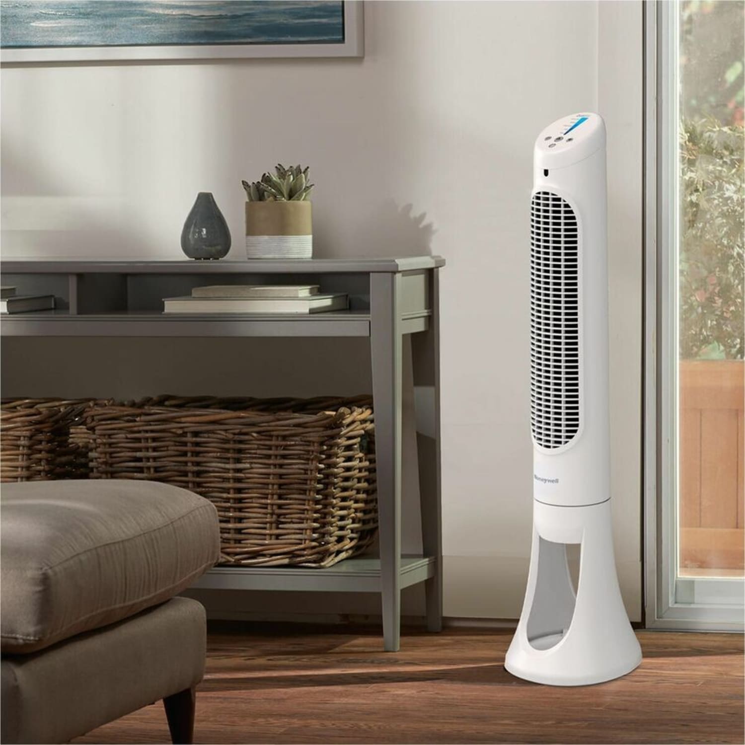Honeywell QuietSet 5 Tower Fan - 5 Speed - Oscillating, Remote, Timer-off Function, Quiet, Sturdy, Electronic Control Panel, Touch Operation - Image 6