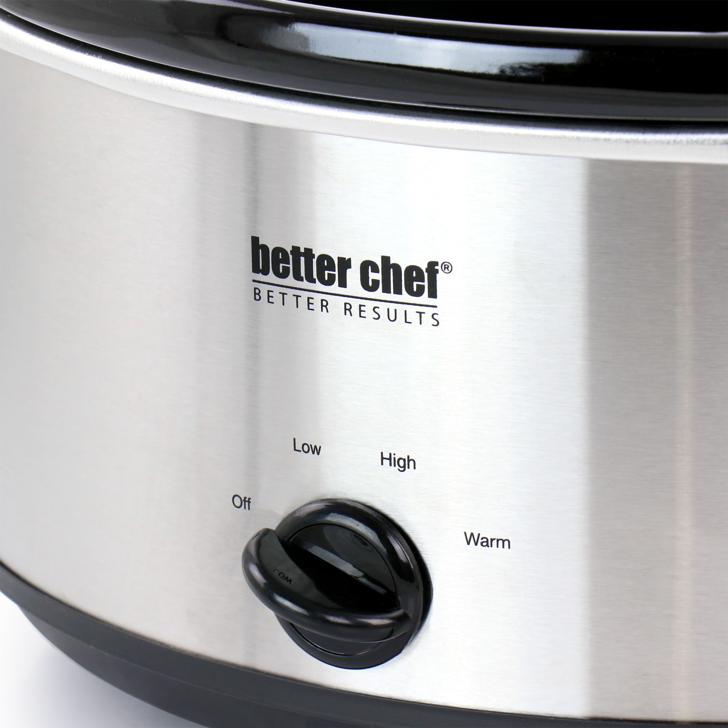 Better Chef 4-Quart Slow Cooker With Removable Stoneware Crock, Silver - Image 3