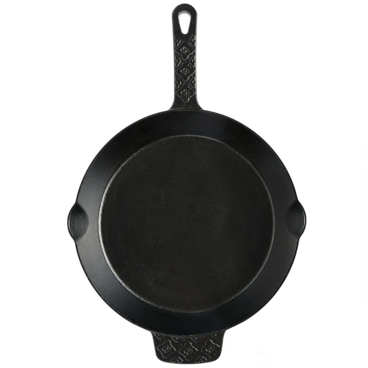 Spice by Tia Mowry Savory Saffron Pre-Seasoned Cast Iron Skillet, 10in, Black - Image 3