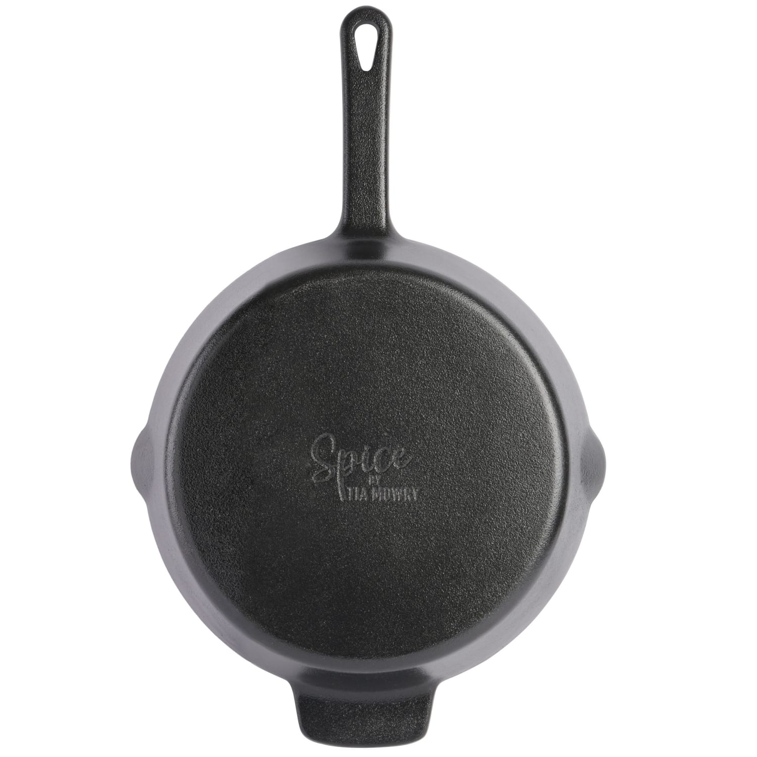 Spice by Tia Mowry Savory Saffron Pre-Seasoned Cast Iron Skillet, 10in, Black - Image 4