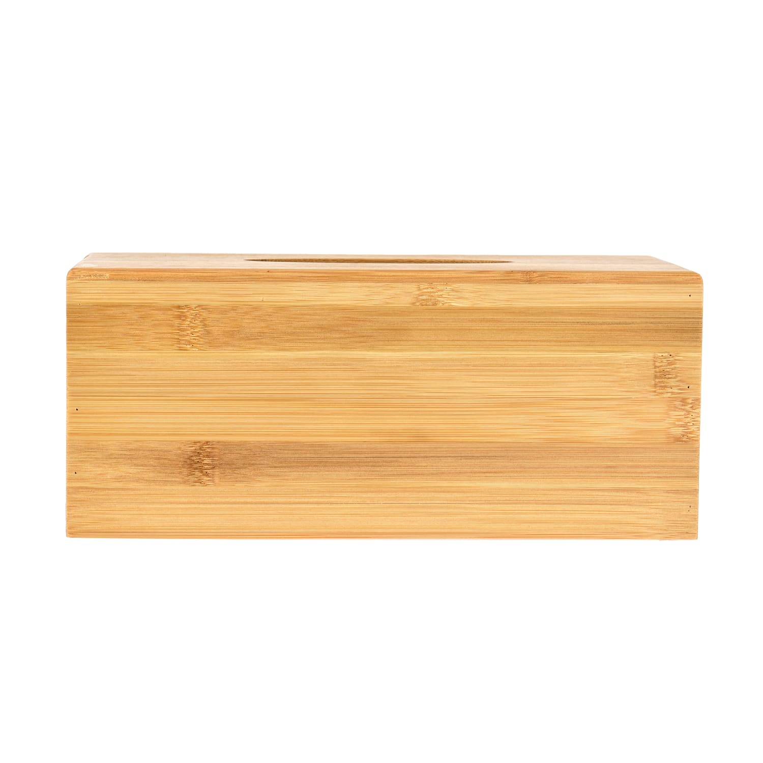 Alpine Wooden Tissue Box Covers, 4-1/2in x 10-1/2in x 6in, Bamboo, Pack Of 2 Covers - Image 4