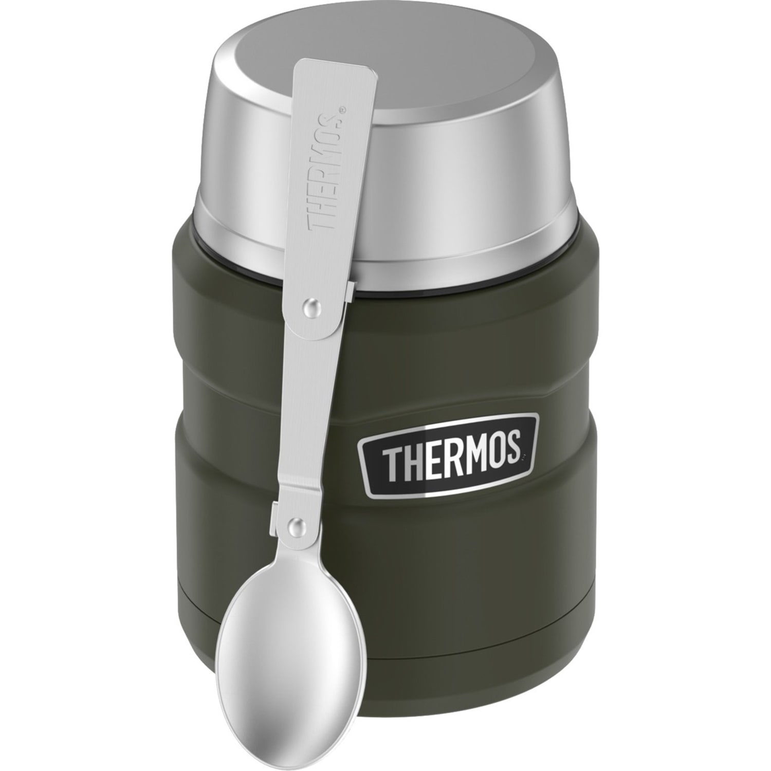 Thermos SK3000AGTRI4 Storage Ware - 3.9in Diameter - Army Green - Stainless Steel Body - Image 3