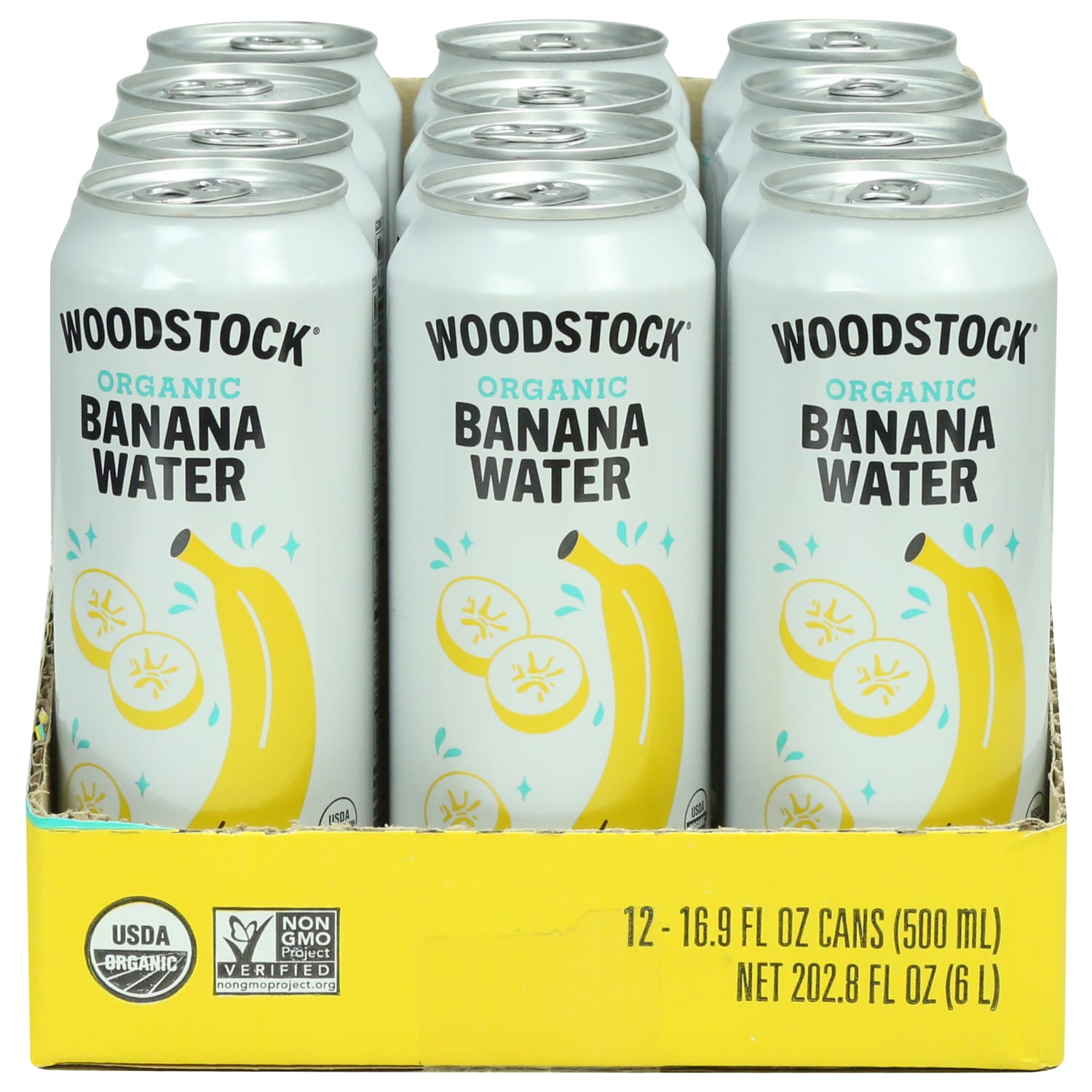 Woodstock Organic Banana Water, 16.9 Oz, Total Qty 12 - Image 3