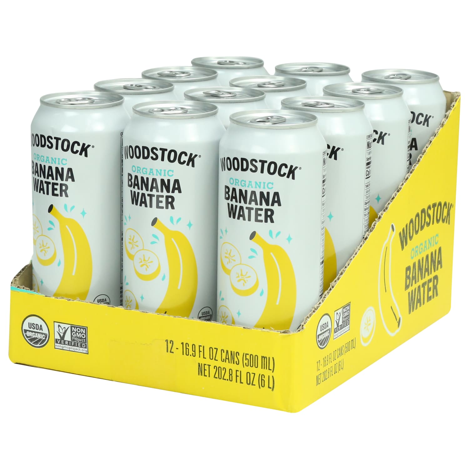 Woodstock Organic Banana Water, 16.9 Oz, Total Qty 12 - Image 4
