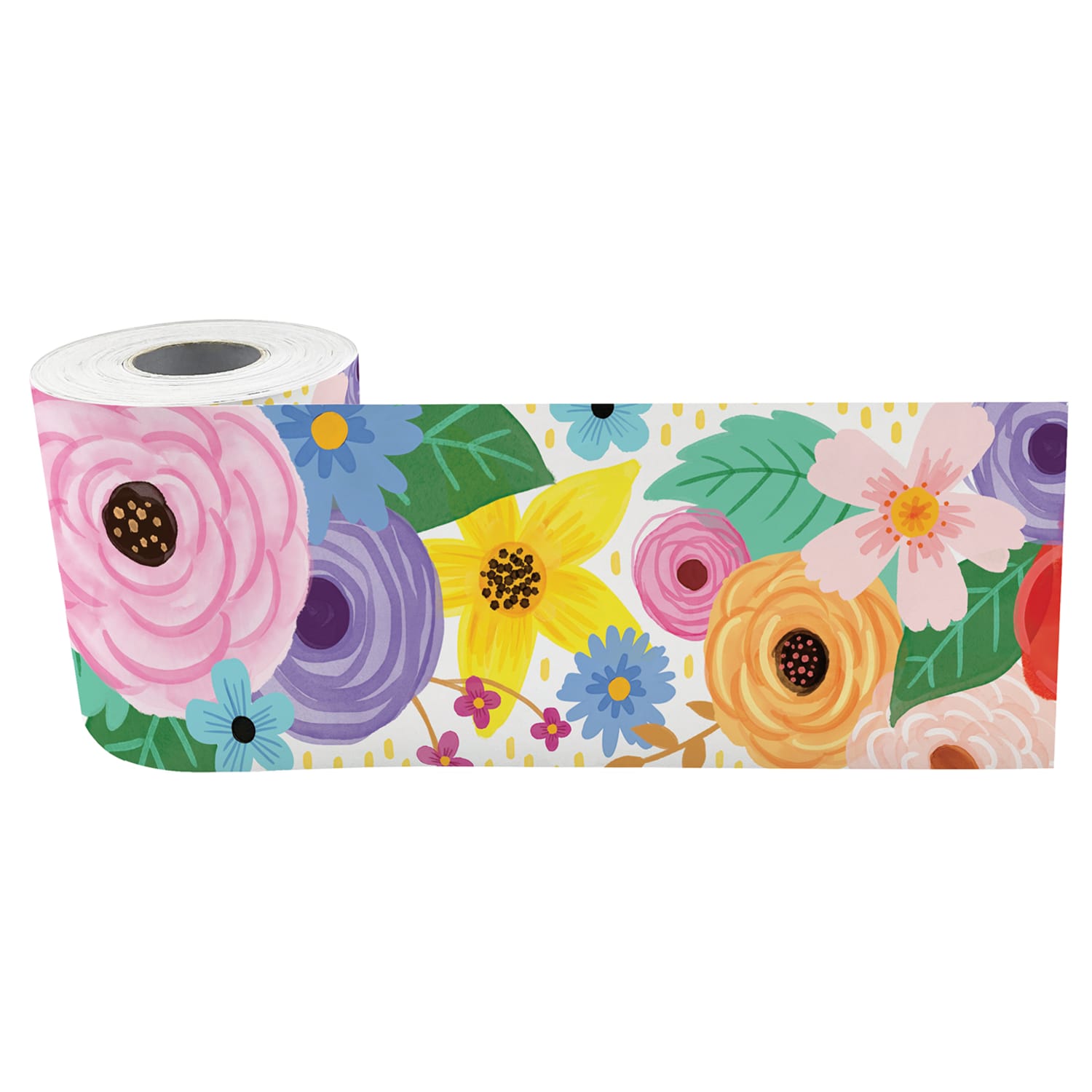 Teacher Created Resources Straight Border Trim Rolls, 50', Wildflowers, Pack Of 3 Rolls - Image 4