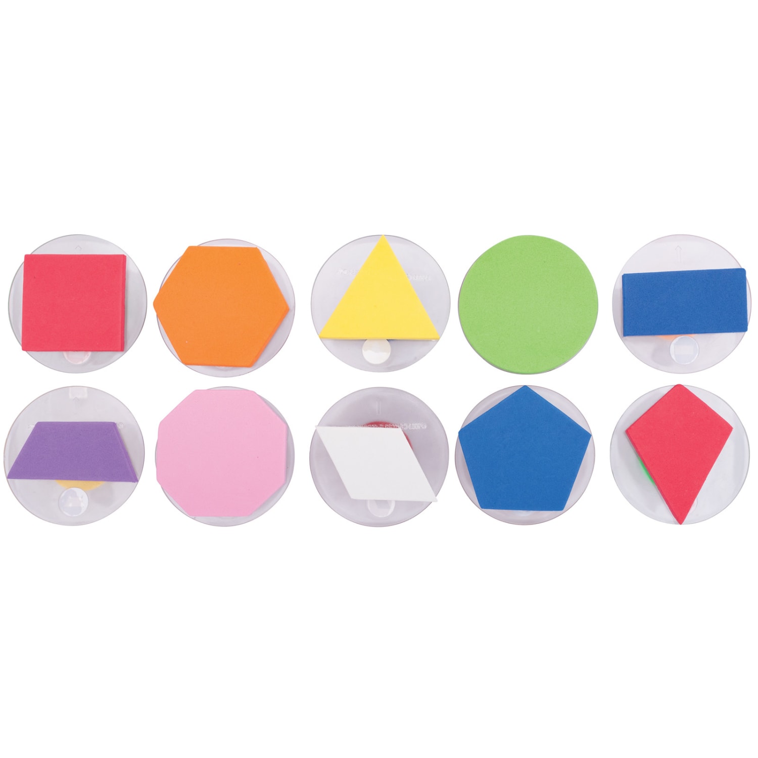 READY 2 LEARN Giant Stampers, Geometric Shapes, Filled In, Set Of 10 - Image 4