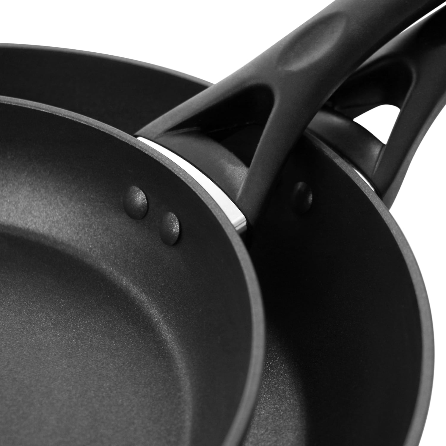 Oster 2-Piece Non-Stick Aluminum Frying Pan Set, Black - Image 3
