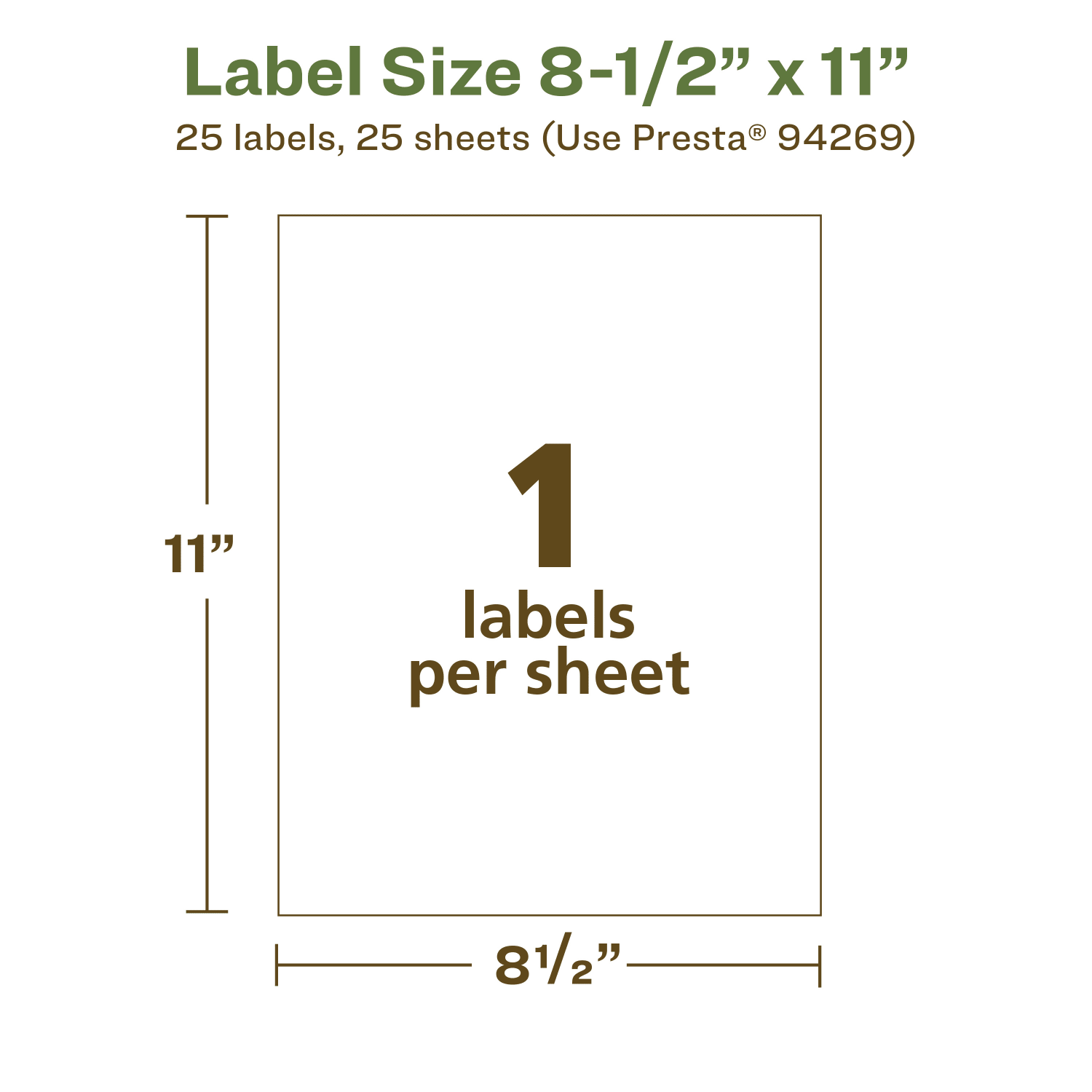 Avery Recycled Paper Labels, 94269-EWMP25, Rectangle, 8-1/2in x 11in, White, Pack Of 25 - Image 6