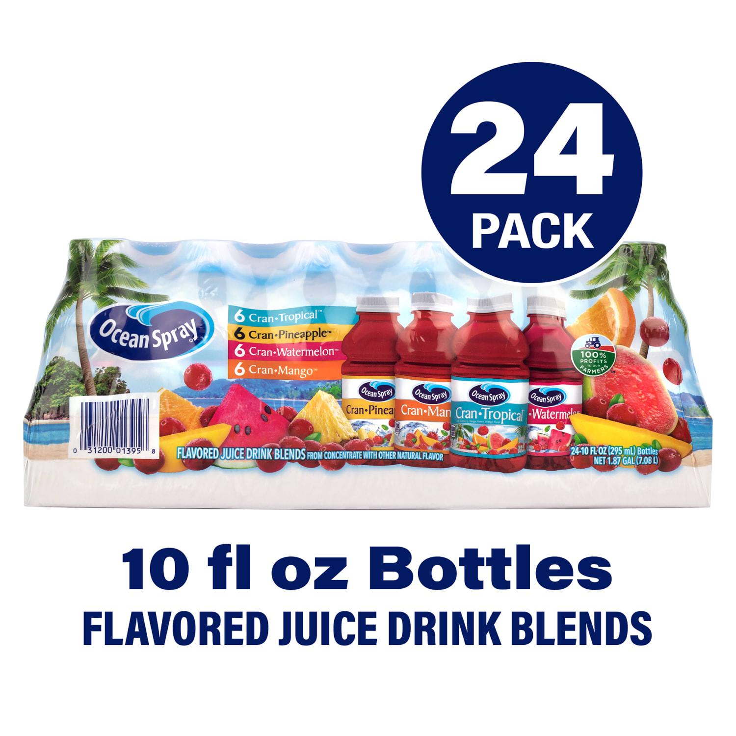 Ocean Spray Tropical Juice Variety Pack, 10 Oz, Pack Of 24 Juices - Image 3