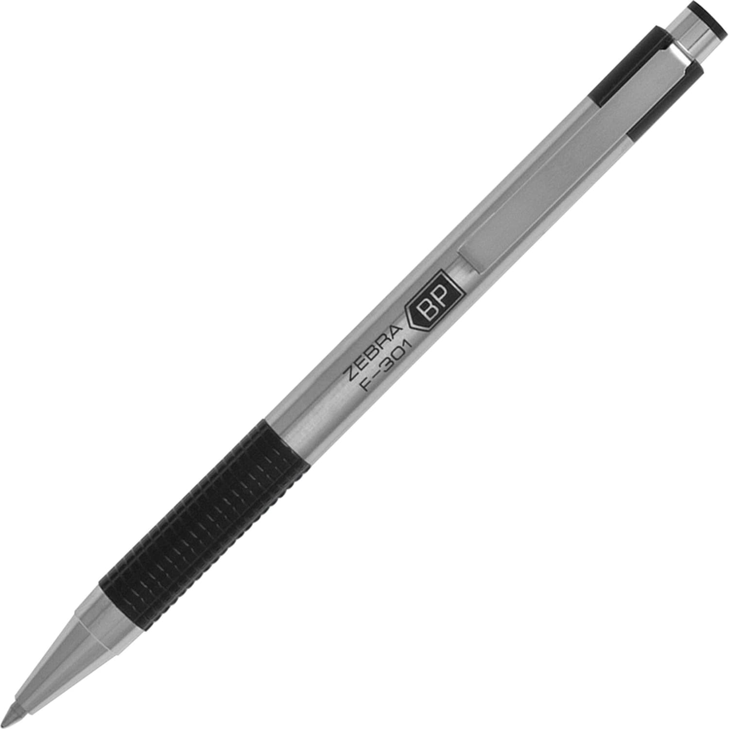 Zebra Pen Stainless Steel Ballpoint Pens, Fine Point, 0.7mm, Stainless Steel, Black, Pack of 12 - Image 4