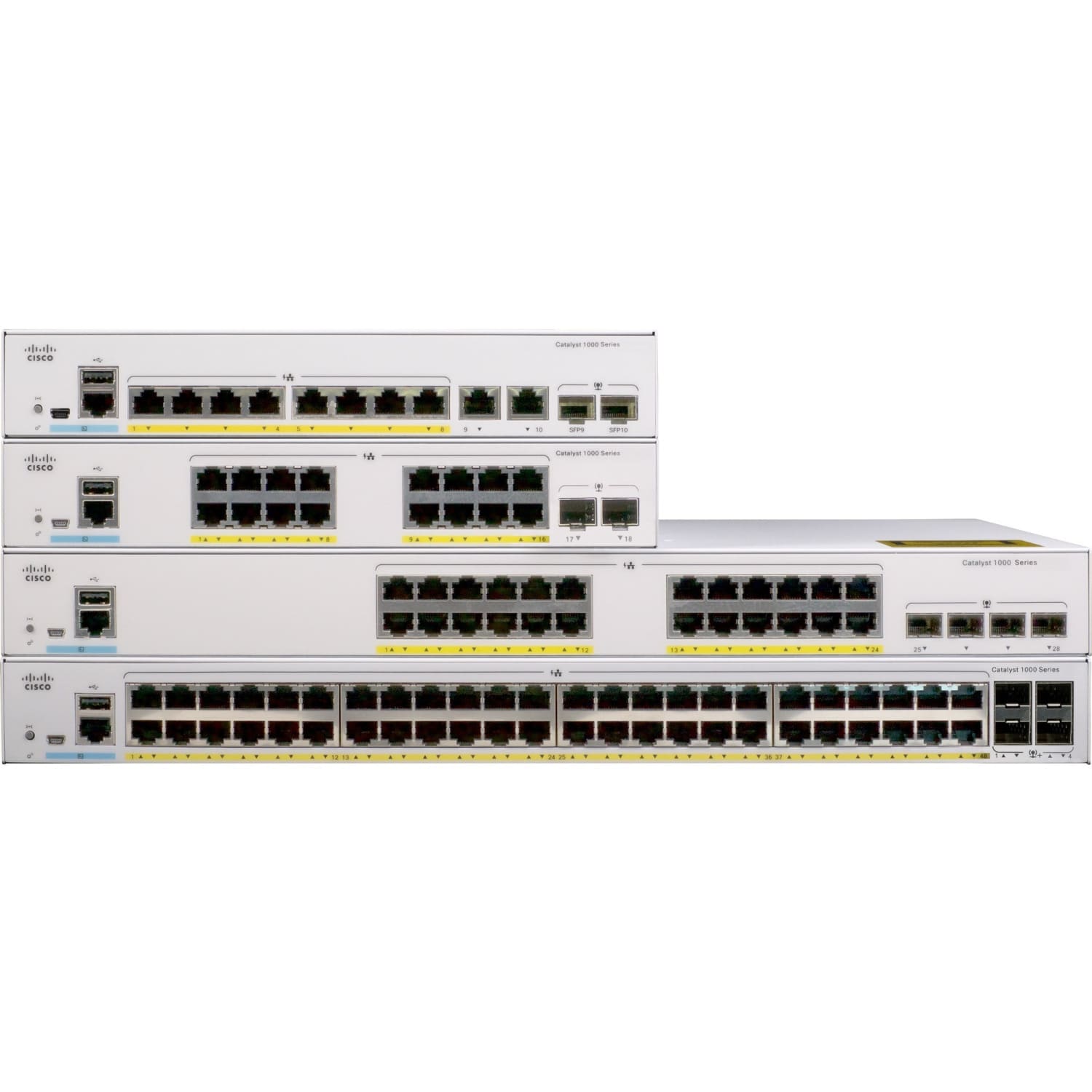 Cisco Catalyst C1000-24P Ethernet Switch - 24 Ports - Manageable - Gigabit Ethernet, 10 Gigabit Ethernet - C100024P4XL