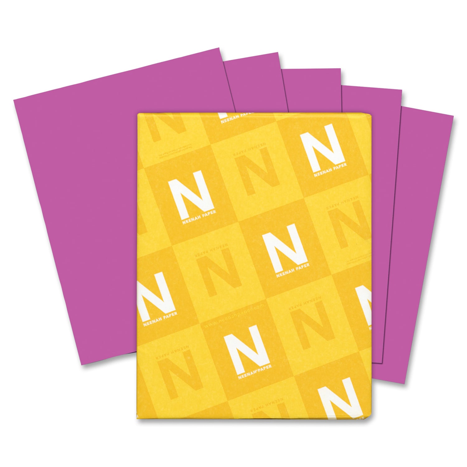 Wausau Astrobrights Multi-Use Card Stock, Planetary Purple, Letter (8.5in x 11in), 65 Lb, 30% Recycled, Pack Of 250 - Image 6