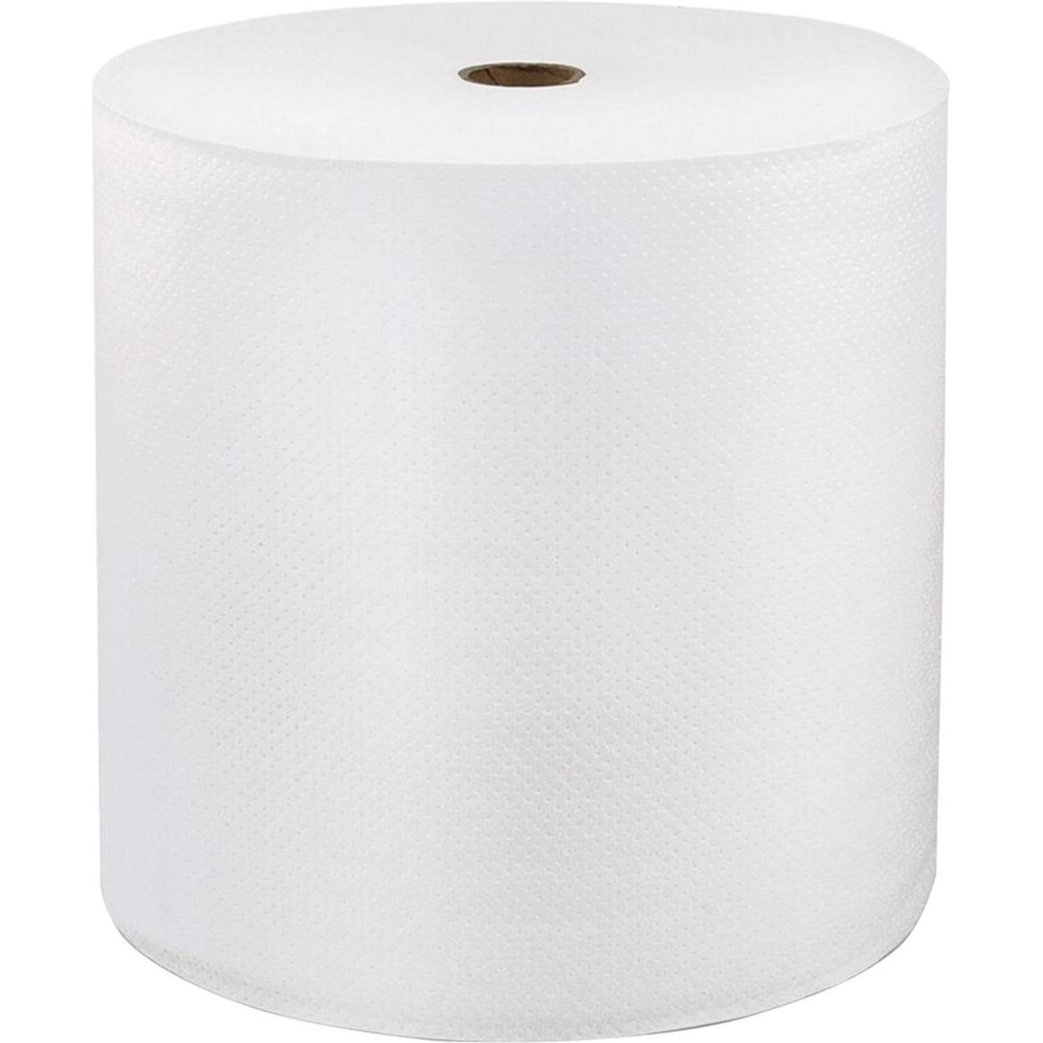 LoCor Hardwound Roll Towels - 1 Ply - 8in Width x 800 ft Length - White - Virgin Fiber - 6 / Carton - Image 3