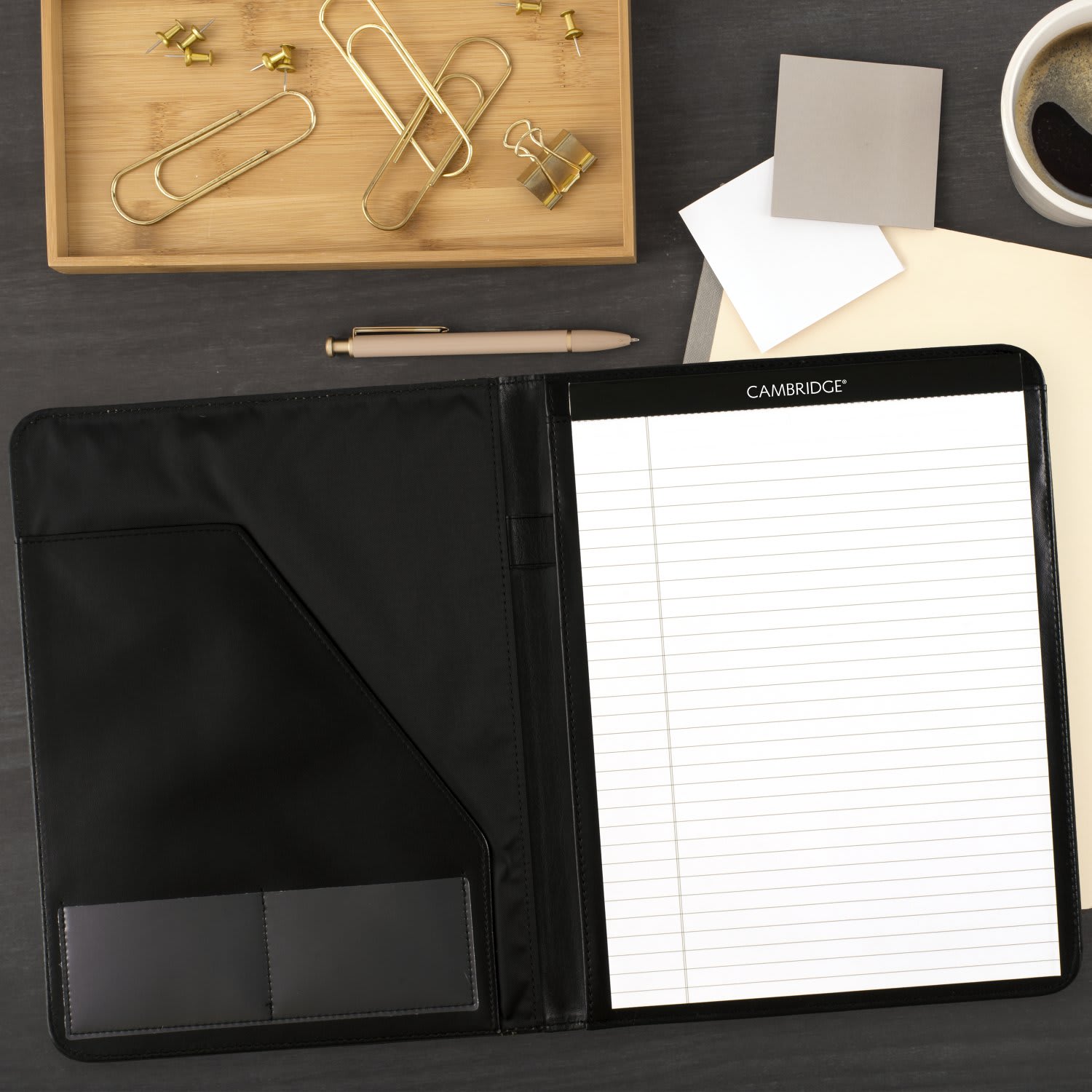 AT-A-GLANCE Executive 2027 Monthly Padfolio, Black, Large, 9in x 11in - Image 6