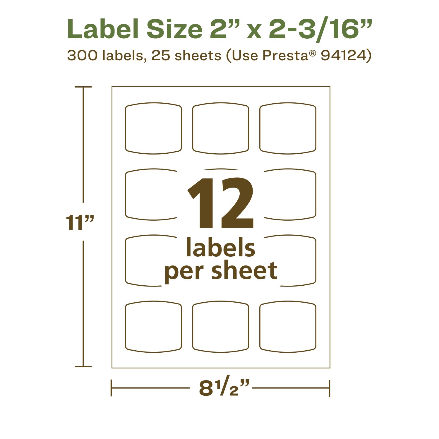 Avery Recycled Paper Labels, 94124-EWMP25, Arched Square, 2in x 2-3/16in, White, Pack Of 300 - Image 6