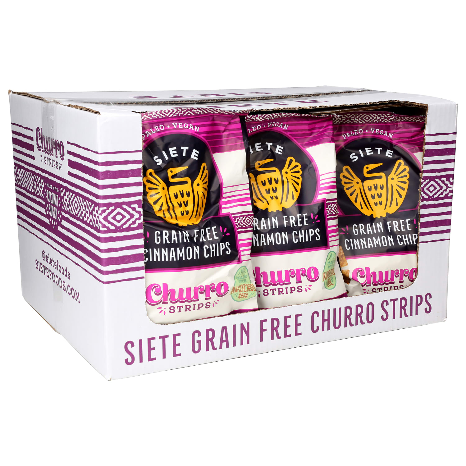 Siete Family Foods Grain-Free Cinnamon Churro Strips, 5 Oz, Total Qty 12 - Image 3