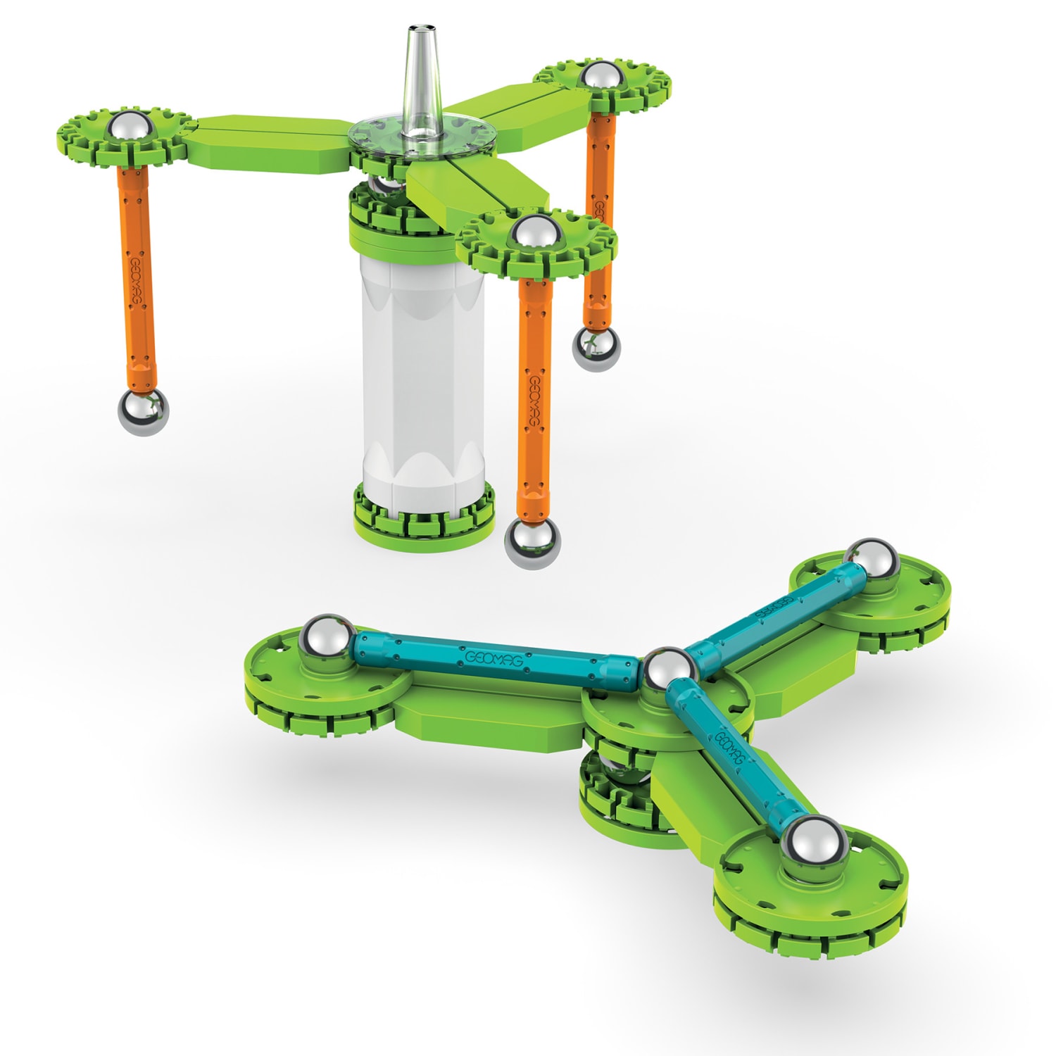Geomag Mechanics Motion Construction Set, Magnetic Gears Recycled, 96 Pieces - Image 6
