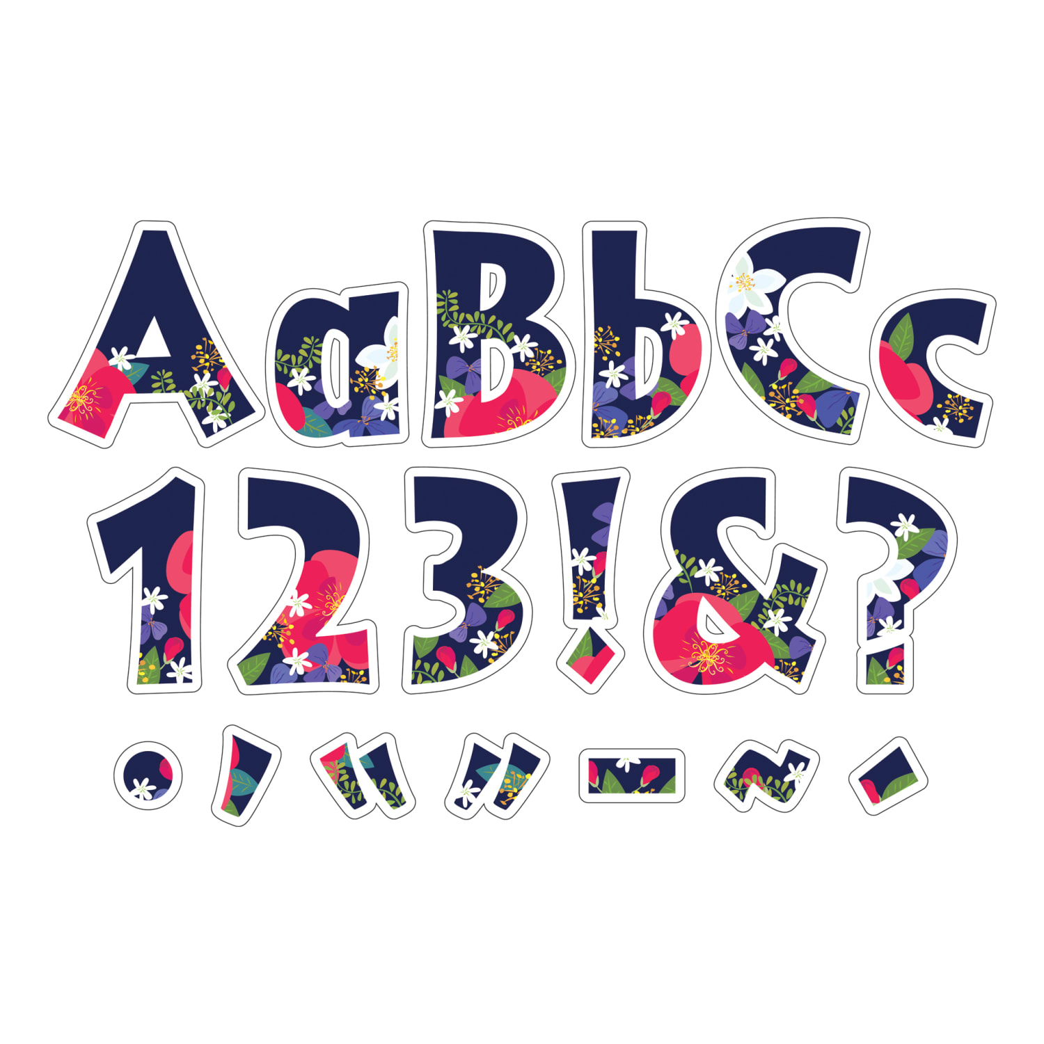 Barker Creek Letter Pop-Outs, 4in, Petals, 255 Characters Per Pack, Set Of 2 Packs - Image 4
