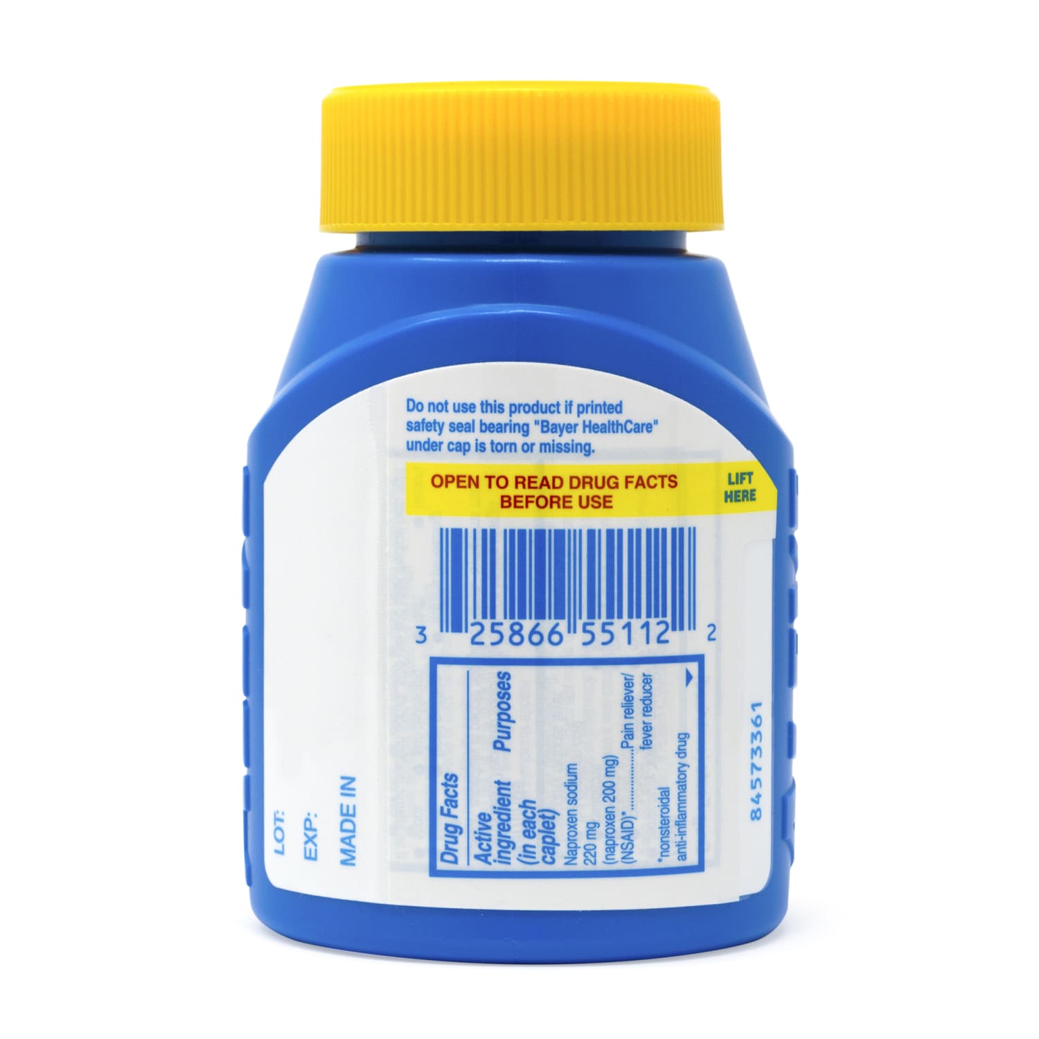 Aleve All Day Strong Naproxen Sodium, 220mg, Bottle Of 320 Tablets - Image 5