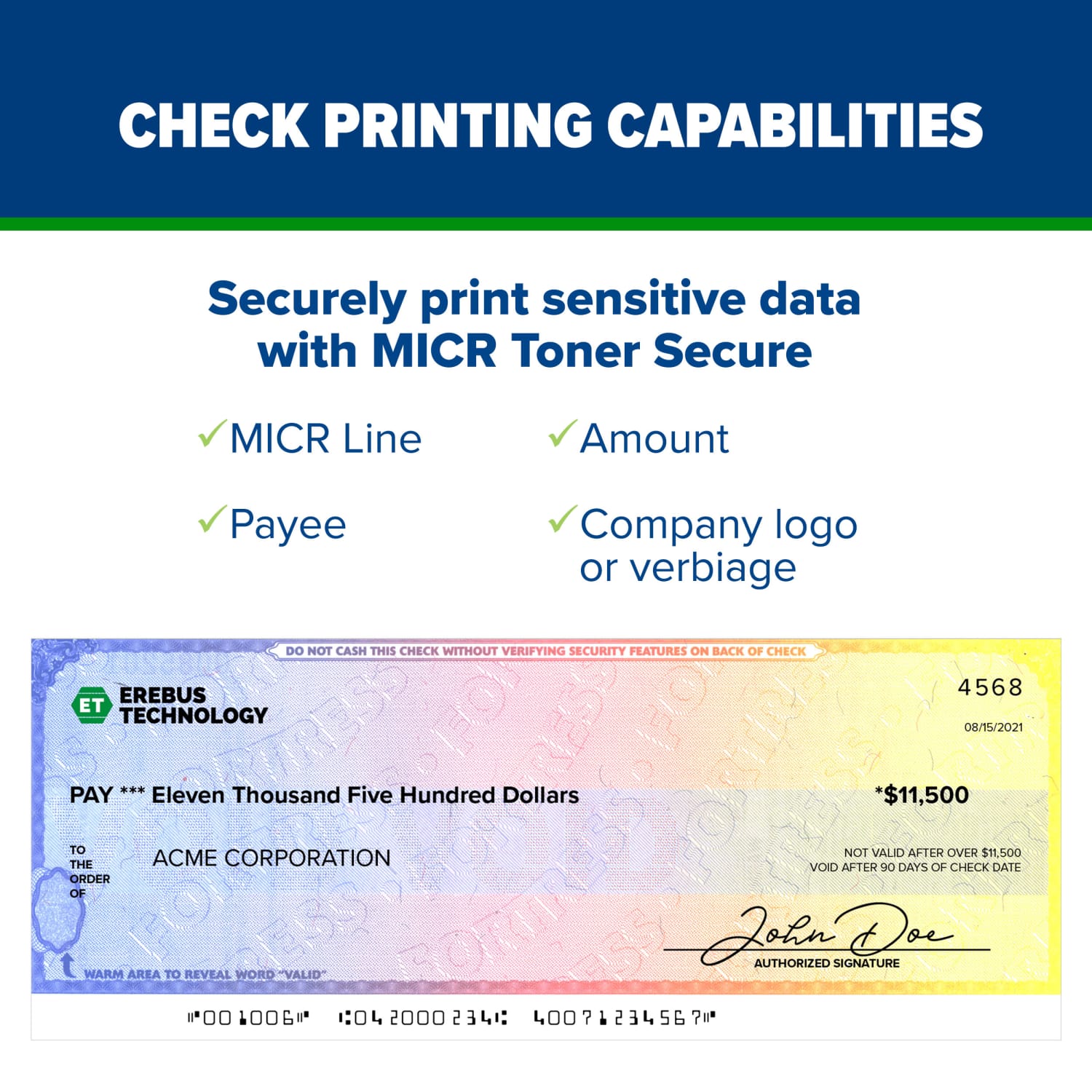 TROY M507DN MICR Laser Monochrome Printer For Check Printing - Image 5