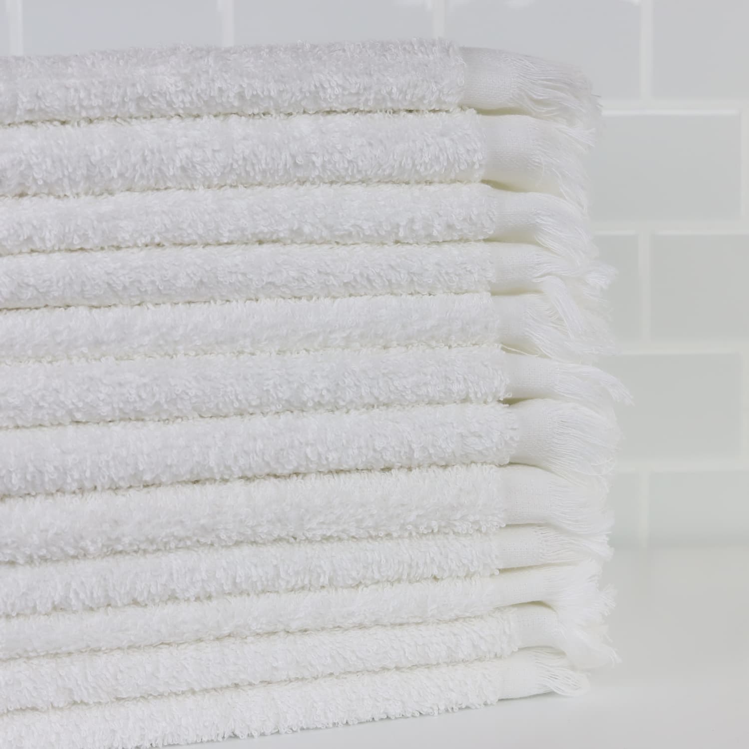 1888 Mills Fingertip Towels, 13inx 18in, White, Case of 288, F522UWHT16020 - Image 4