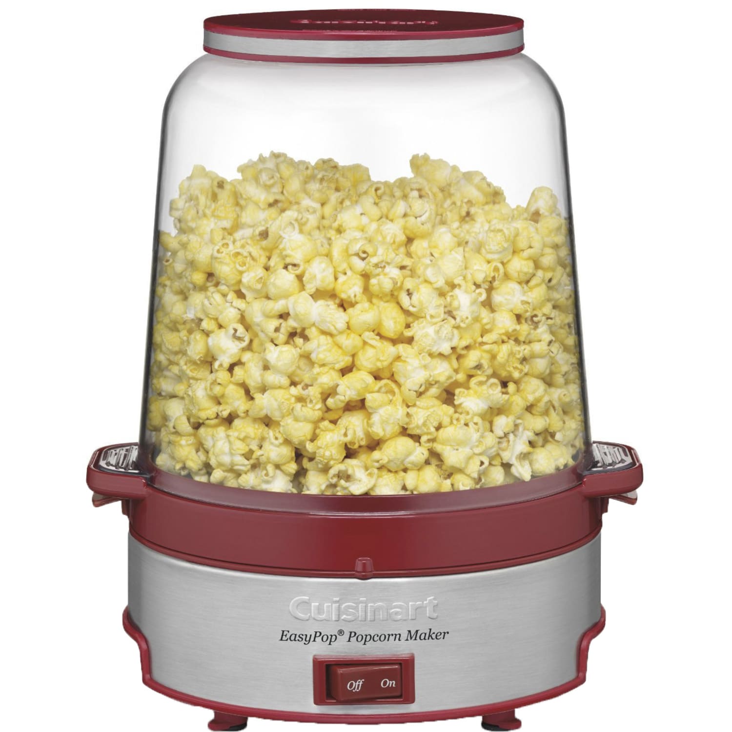 Cuisinart 16-Cup Popcorn Maker, 14-1/4inH x 10-3/4inW x 10-3/4inD, Red/Silver - Image 3