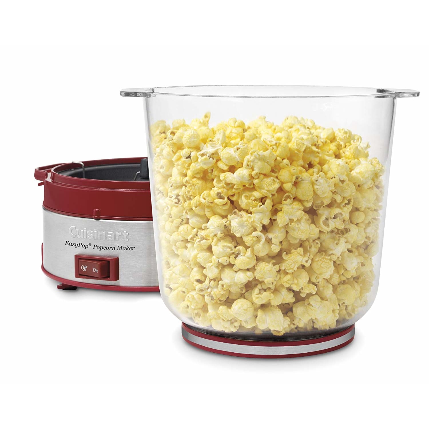 Cuisinart 16-Cup Popcorn Maker, 14-1/4inH x 10-3/4inW x 10-3/4inD, Red/Silver - Image 4