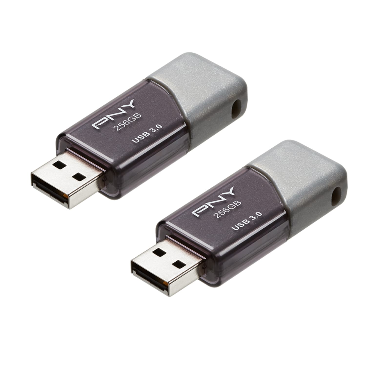 PNY Turbo Attache 3 USB 3.0 Flash Drives, 256GB, Silver, Pack Of 2 Flash Drives - Image 5