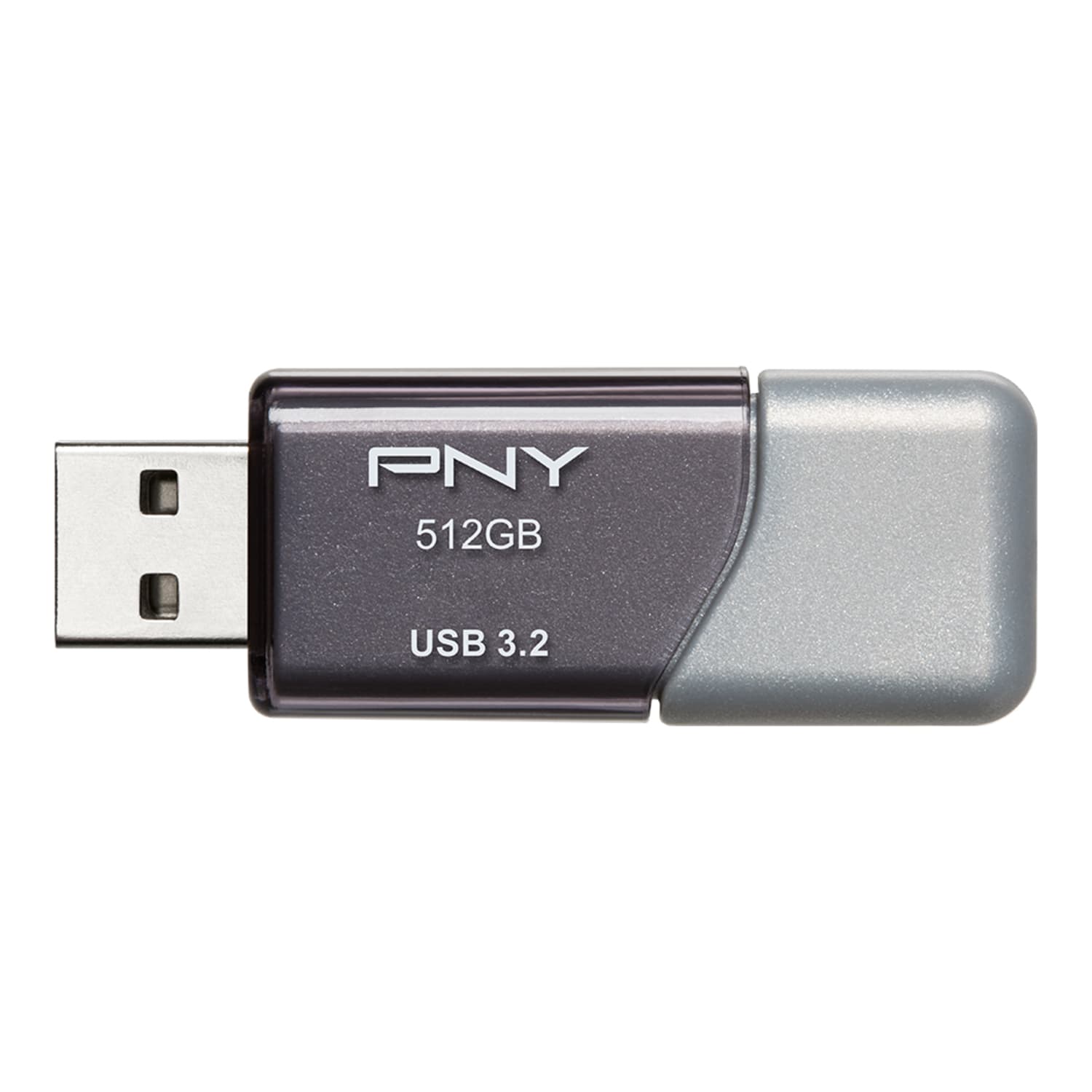PNY Turbo Attache 3 USB 3.2 Flash Drive, 512GB, Silver - Image 3