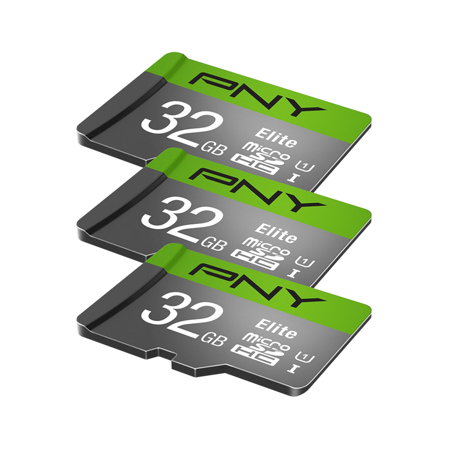 PNY Elite Class 10 U1 microSDHC Flash Memory Cards, 32GB, Pack Of 3 Cards - Image 3