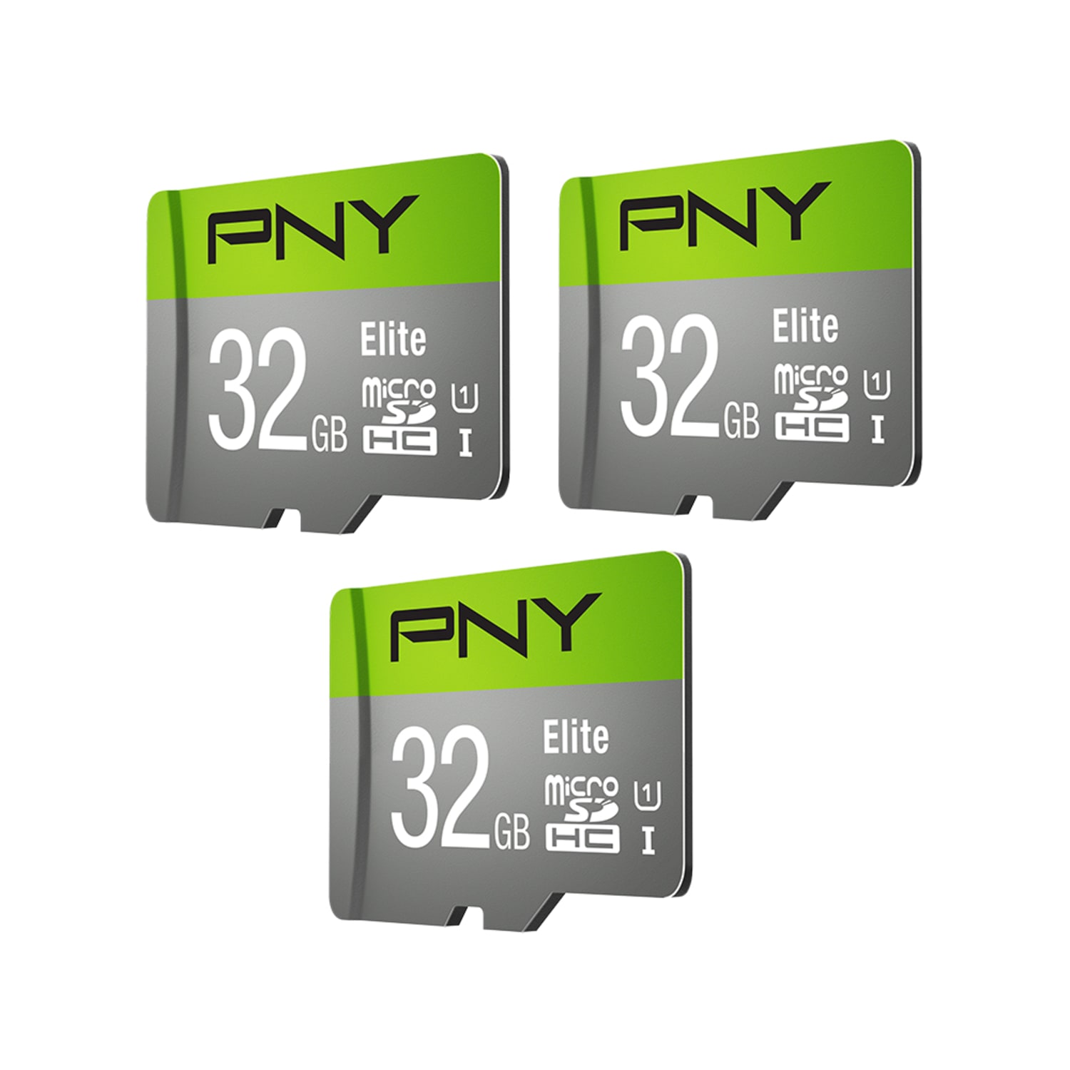 PNY Elite Class 10 U1 microSDHC Flash Memory Cards, 32GB, Pack Of 3 Cards - Image 4